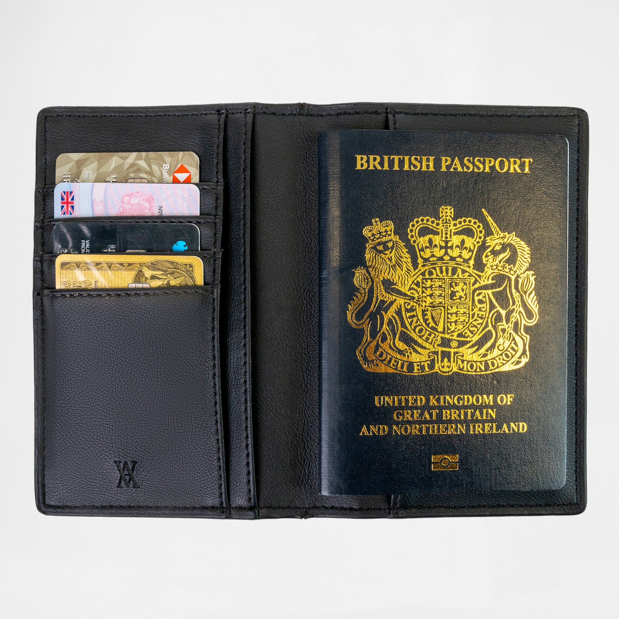 Monaco Passport Wallet (RFID Protected) - Black