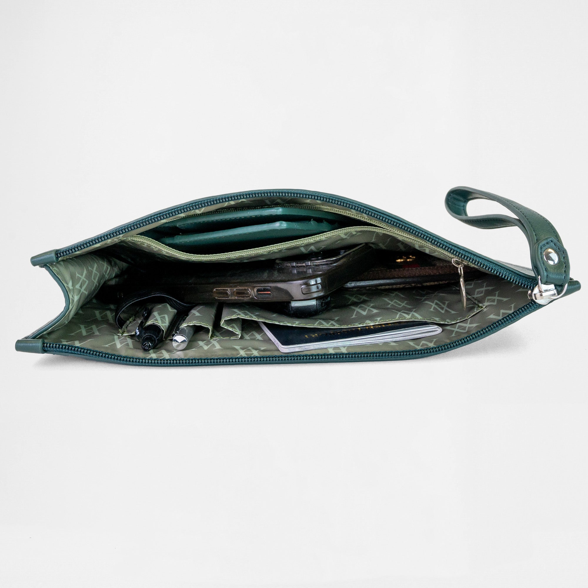 Geneva Compact Pouch - Racing Green