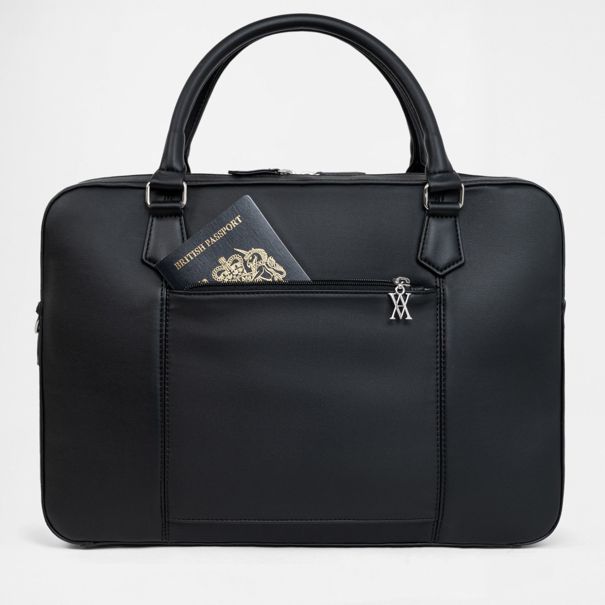 Berlin Double Laptop Bag - Black