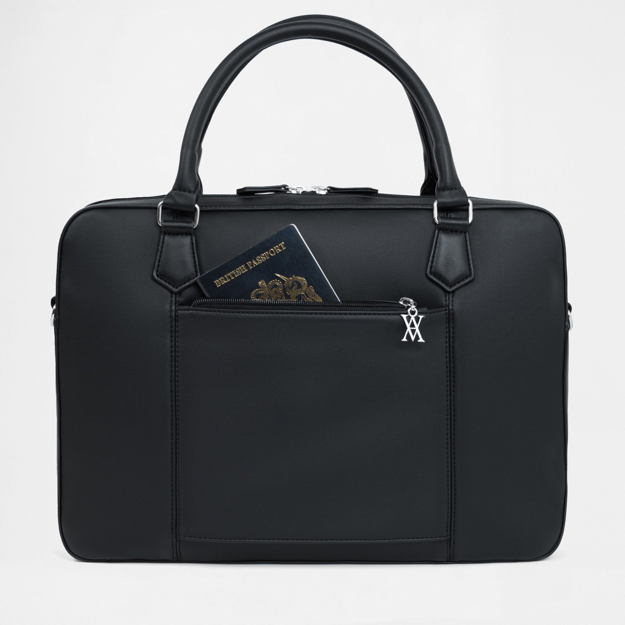 Berlin Compact Laptop Bag - Black