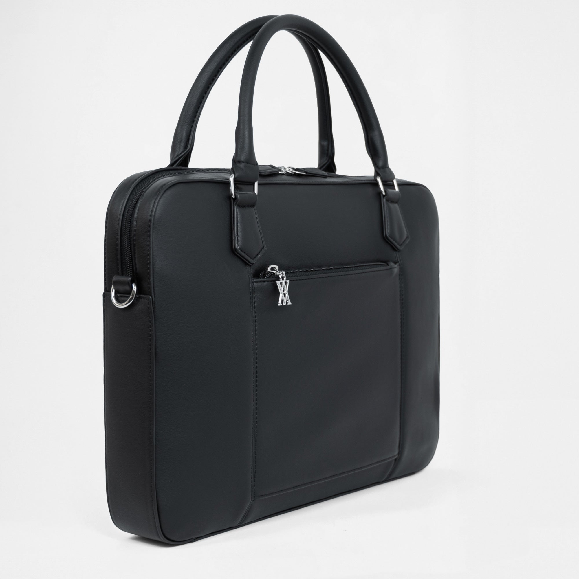 Berlin Compact Laptop Bag - Black