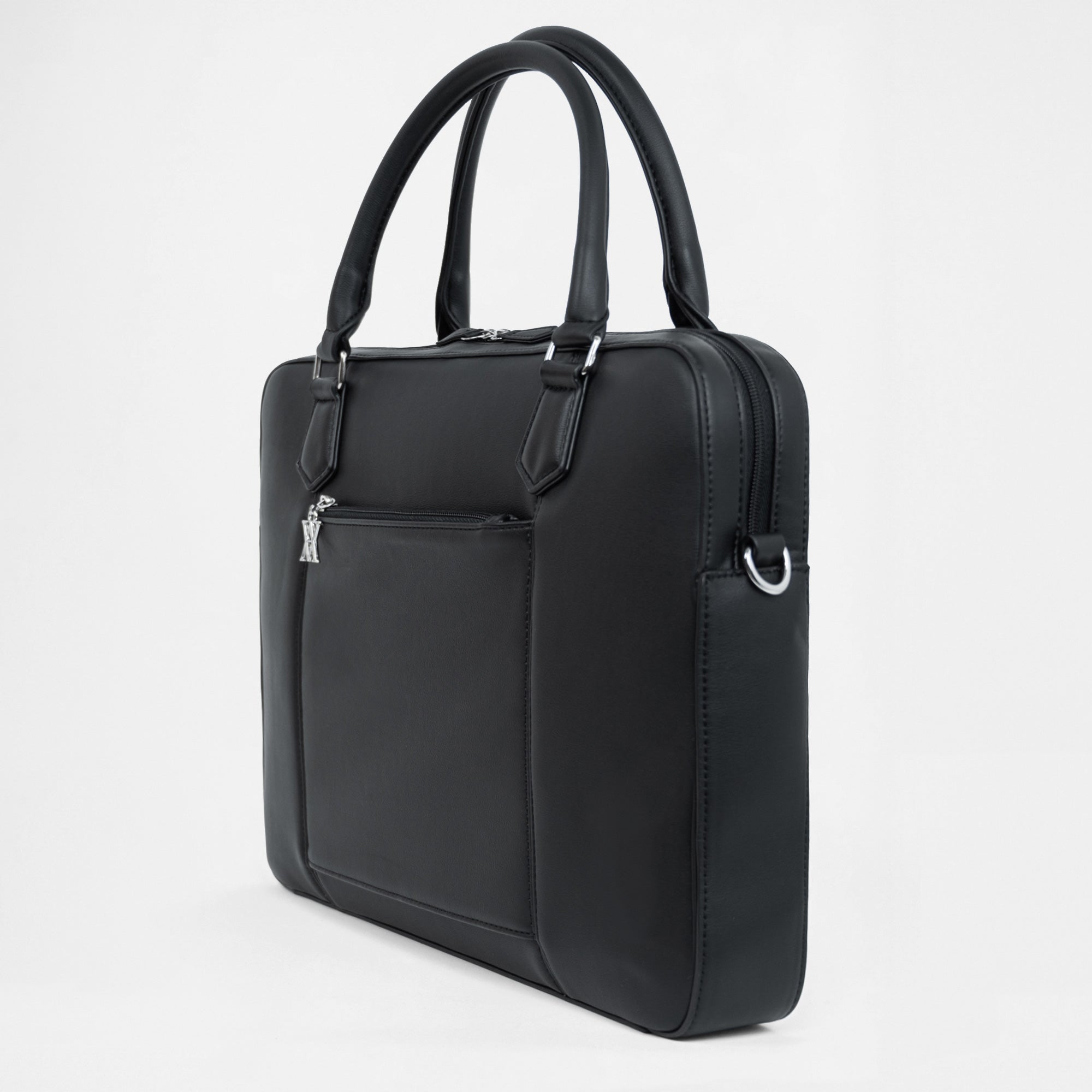 Berlin Compact Laptop Bag - Black