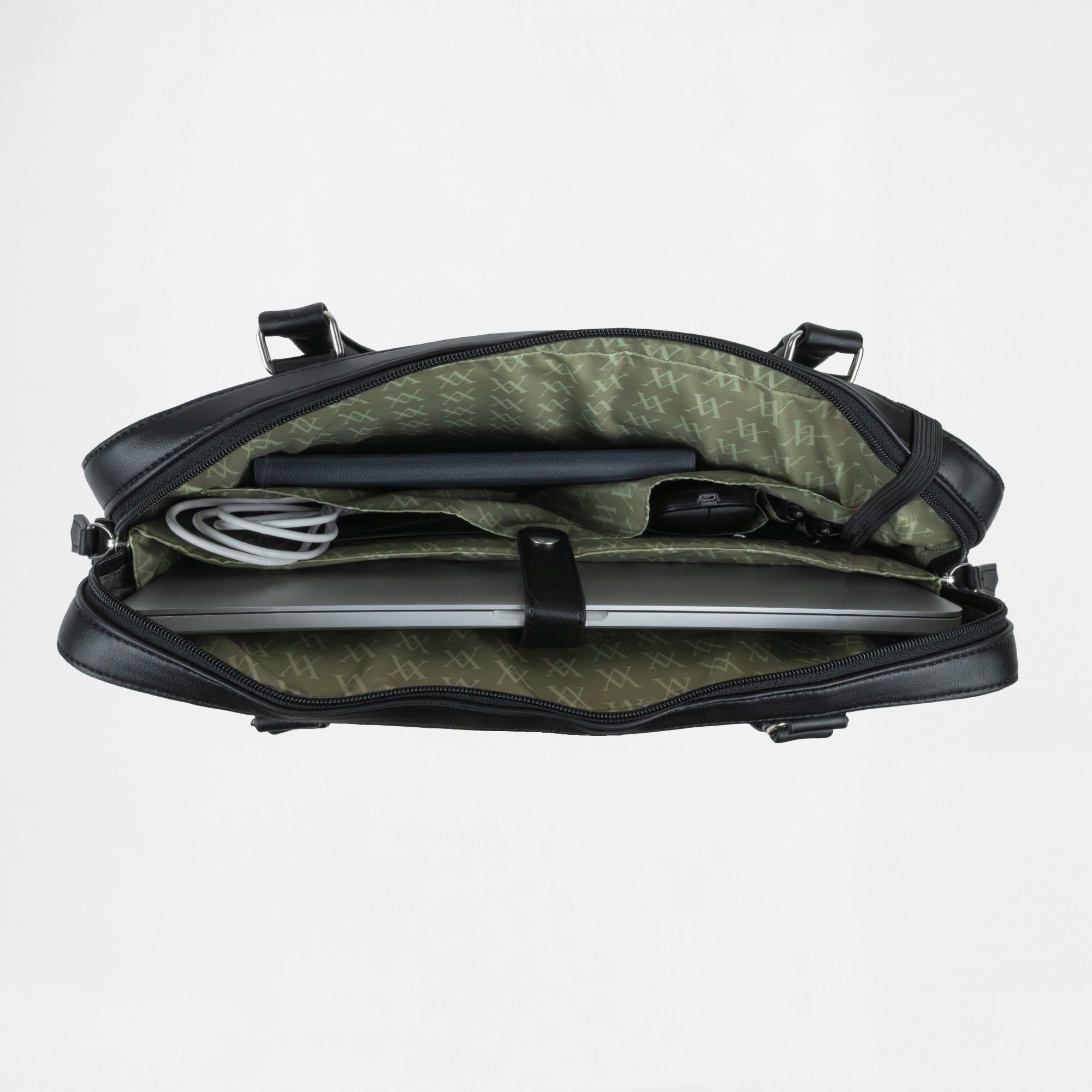 Berlin Compact Laptop Bag - Black
