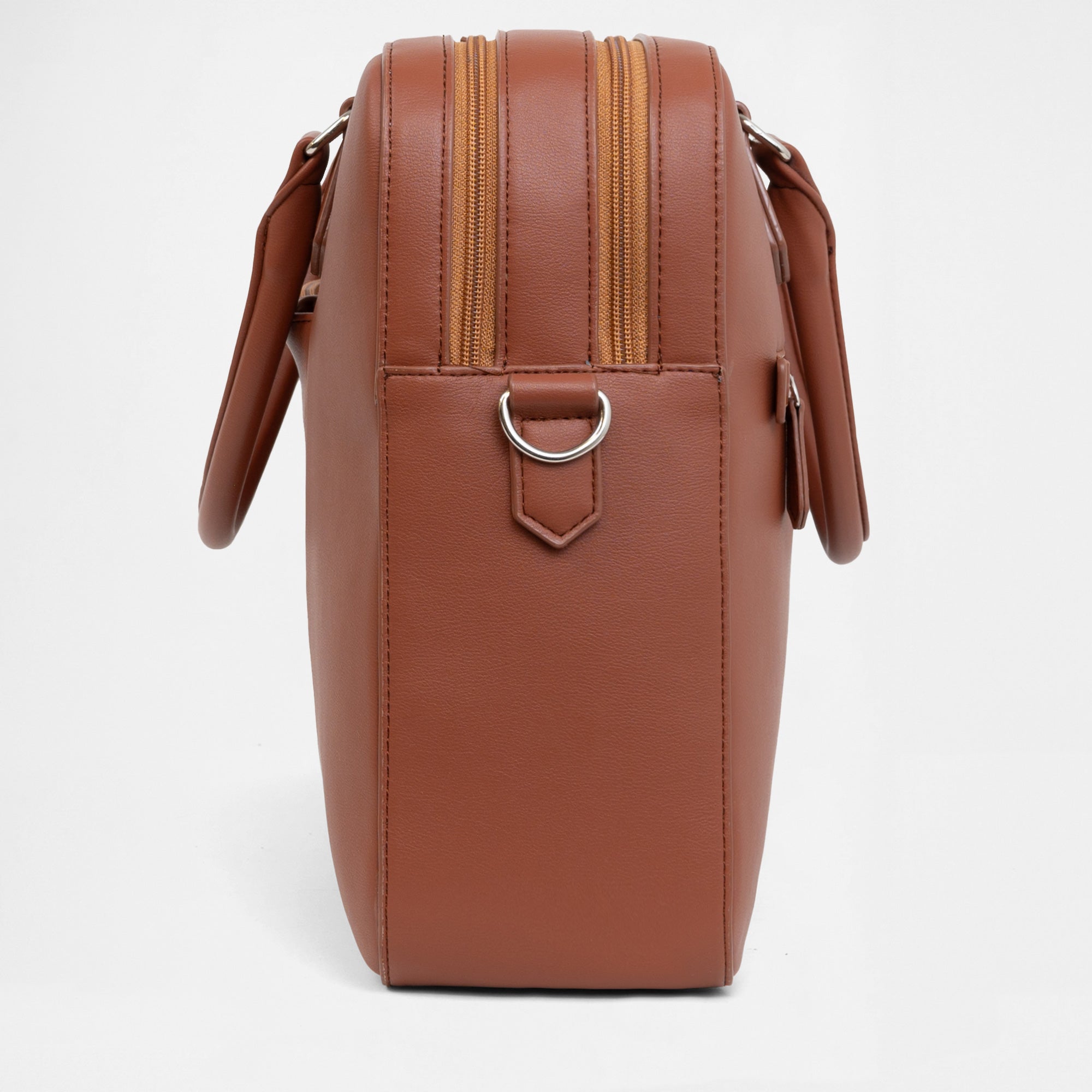 Berlin Double Laptop Bag - Tan