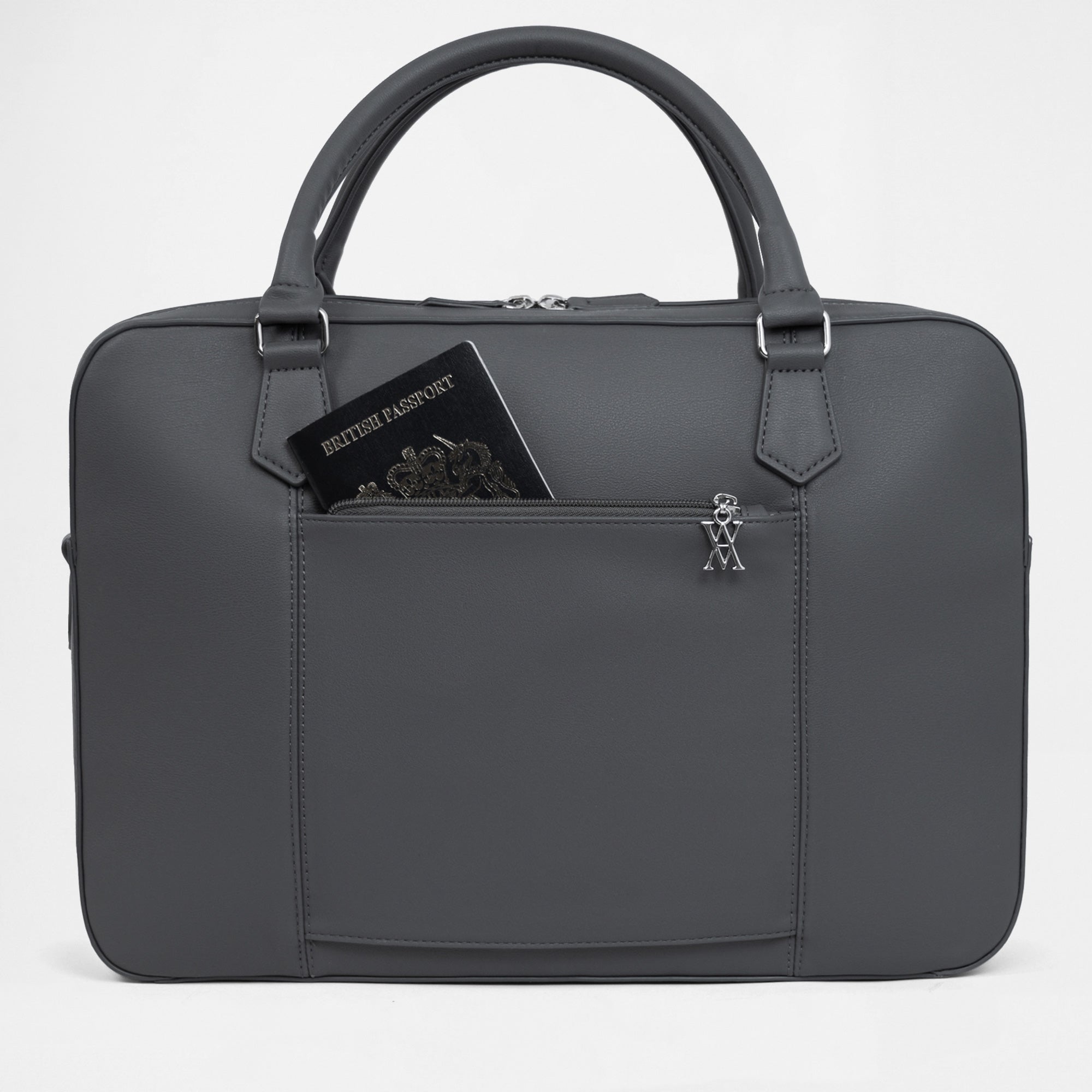 Berlin Double Laptop Bag - Graphite