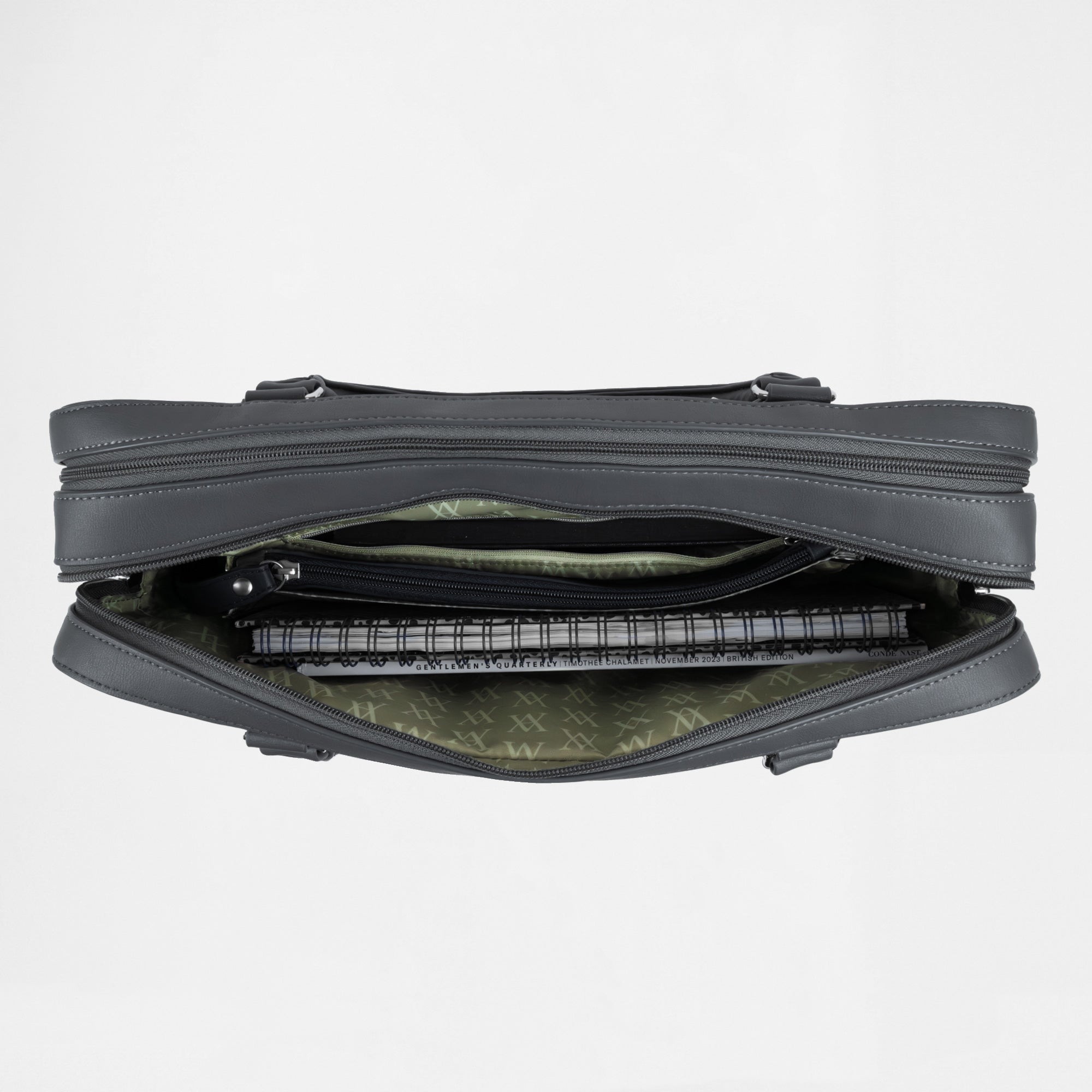 Berlin Double Laptop Bag - Graphite