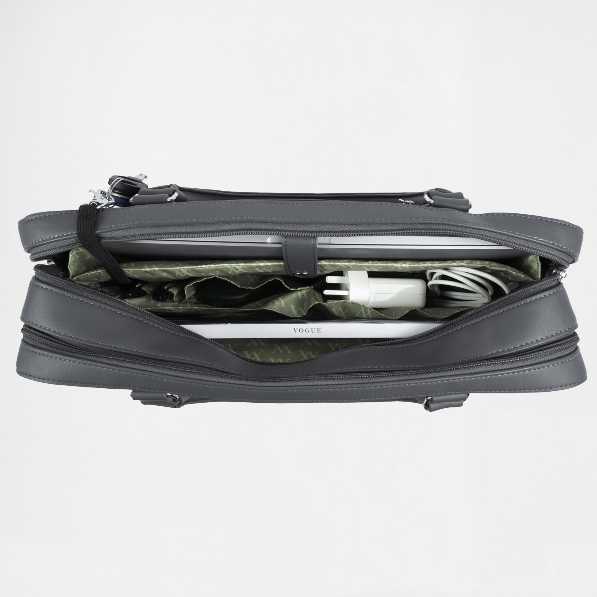 Berlin Double Laptop Bag - Graphite