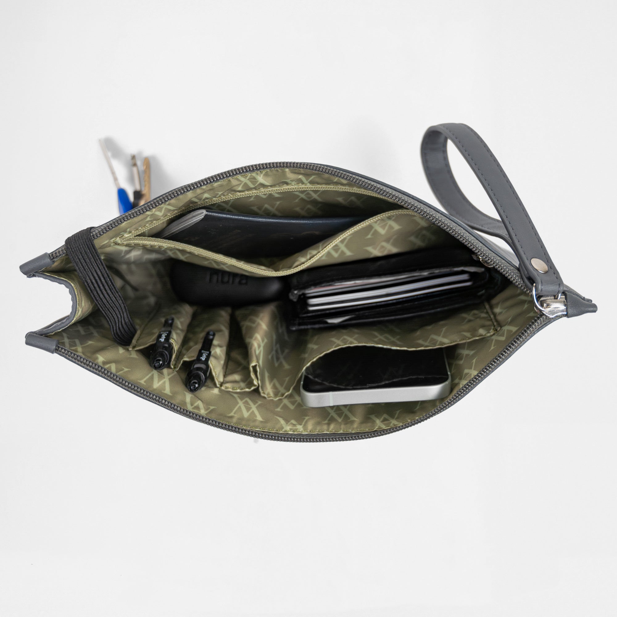 Geneva Compact Pouch - Graphite