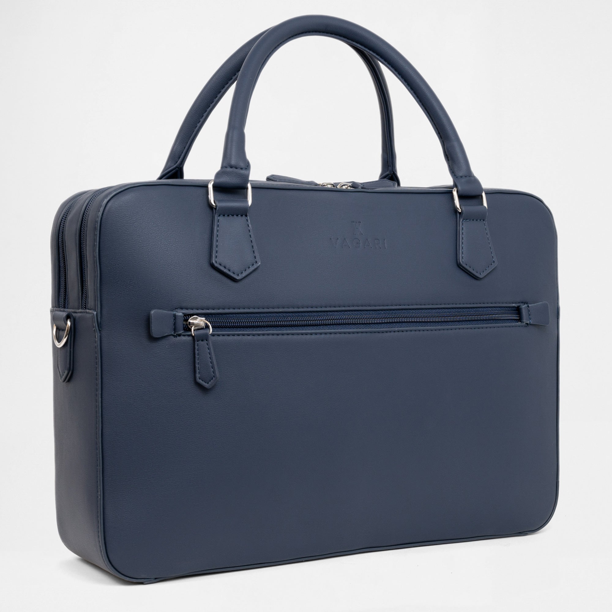 Berlin Double Laptop Bag - Navy