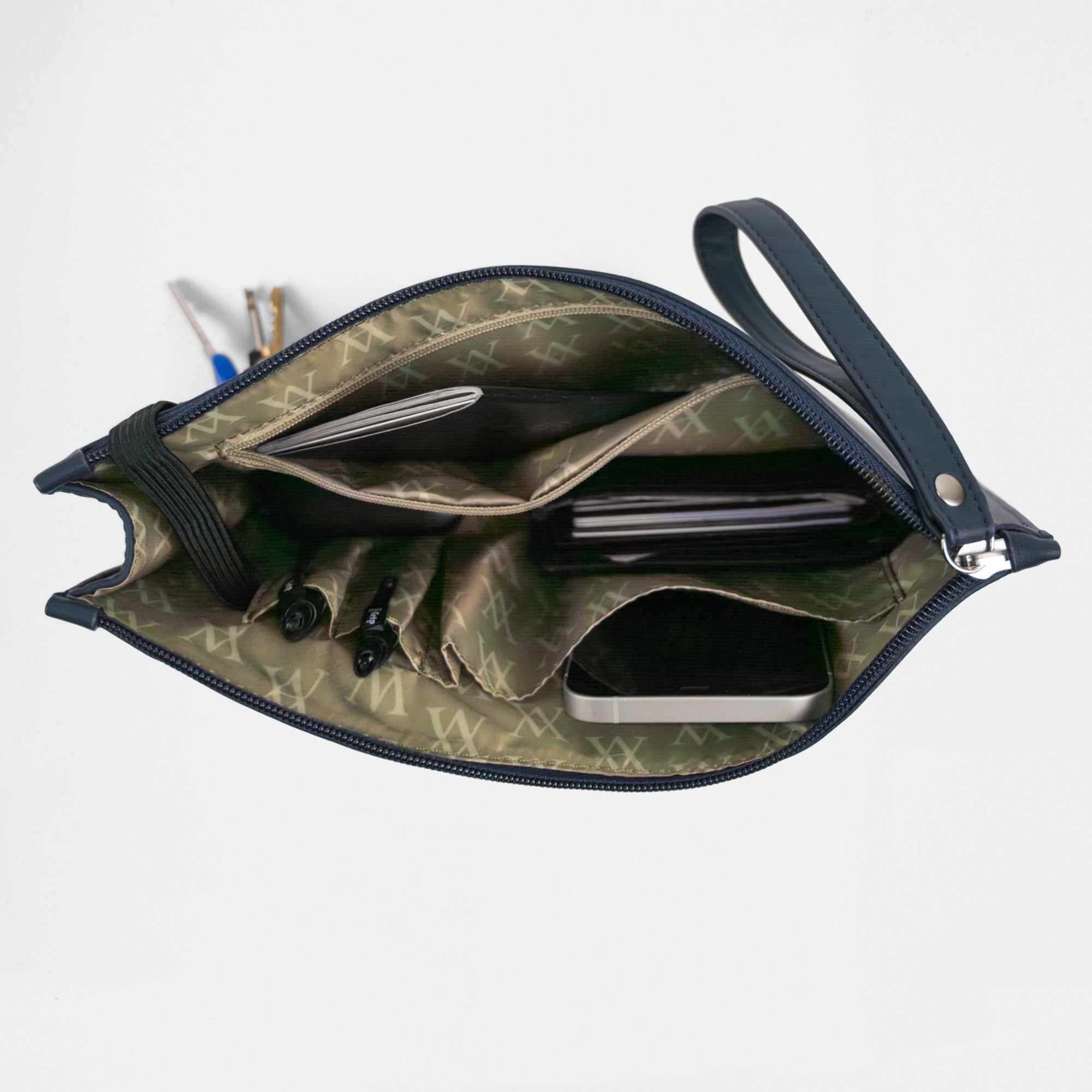 Geneva Compact Pouch - Navy