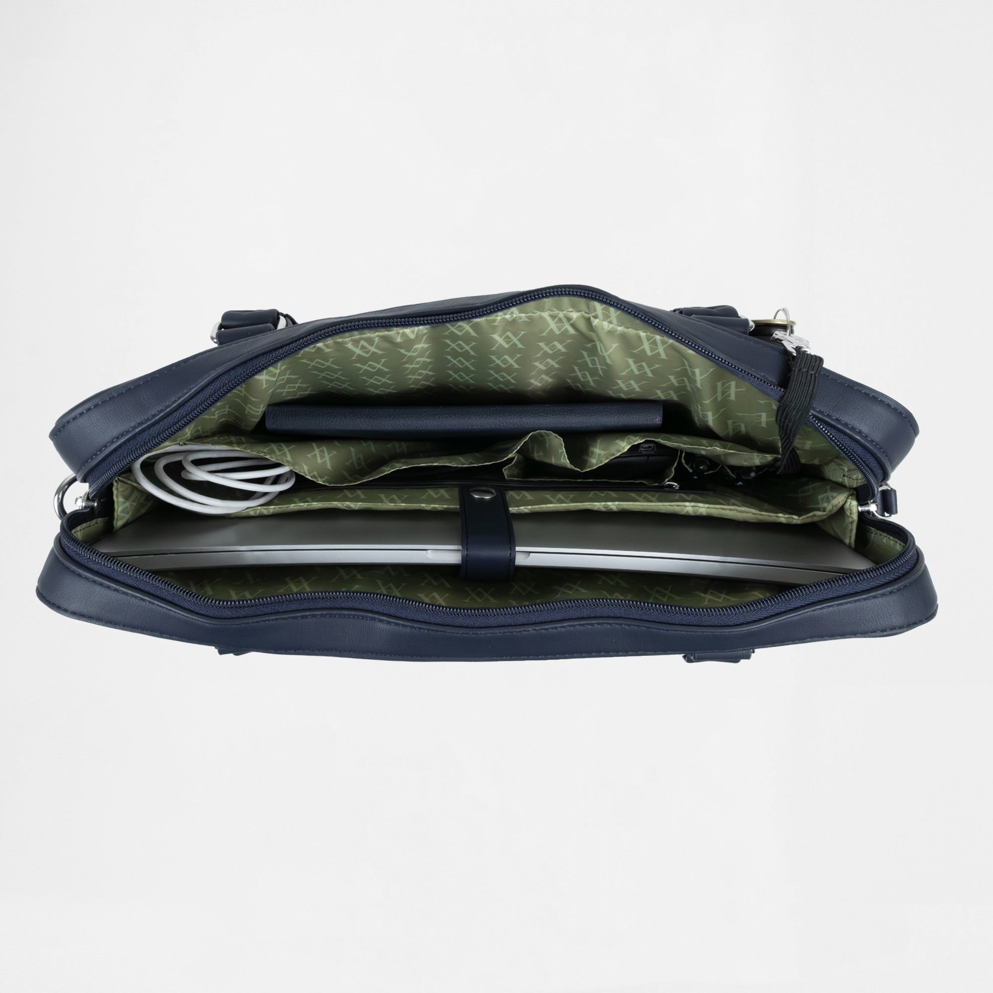 Berlin Compact Laptop Bag - Navy