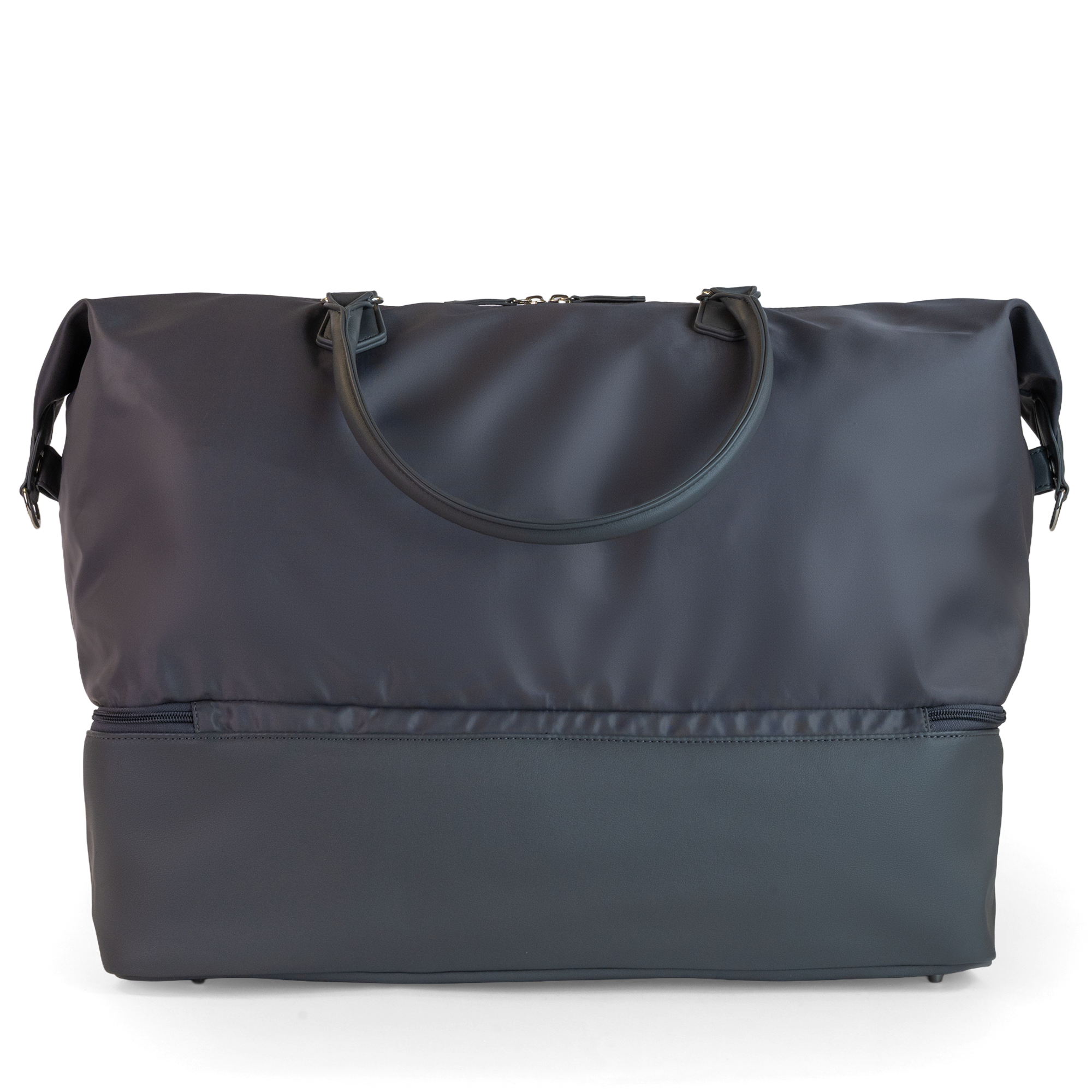 Back view of the Athens Gym Bag in Graphite, athletic design