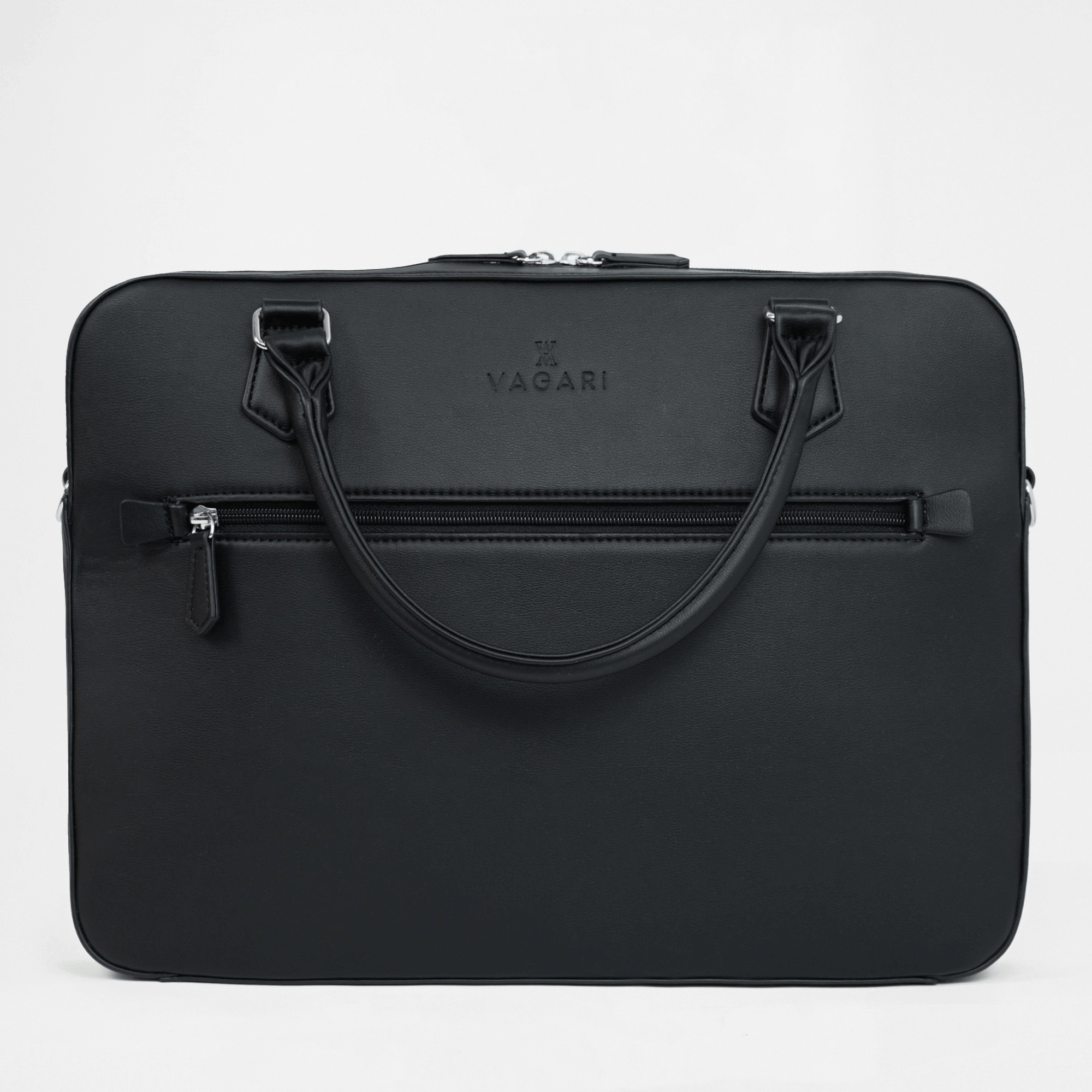 Berlin Compact Laptop Bag - Black