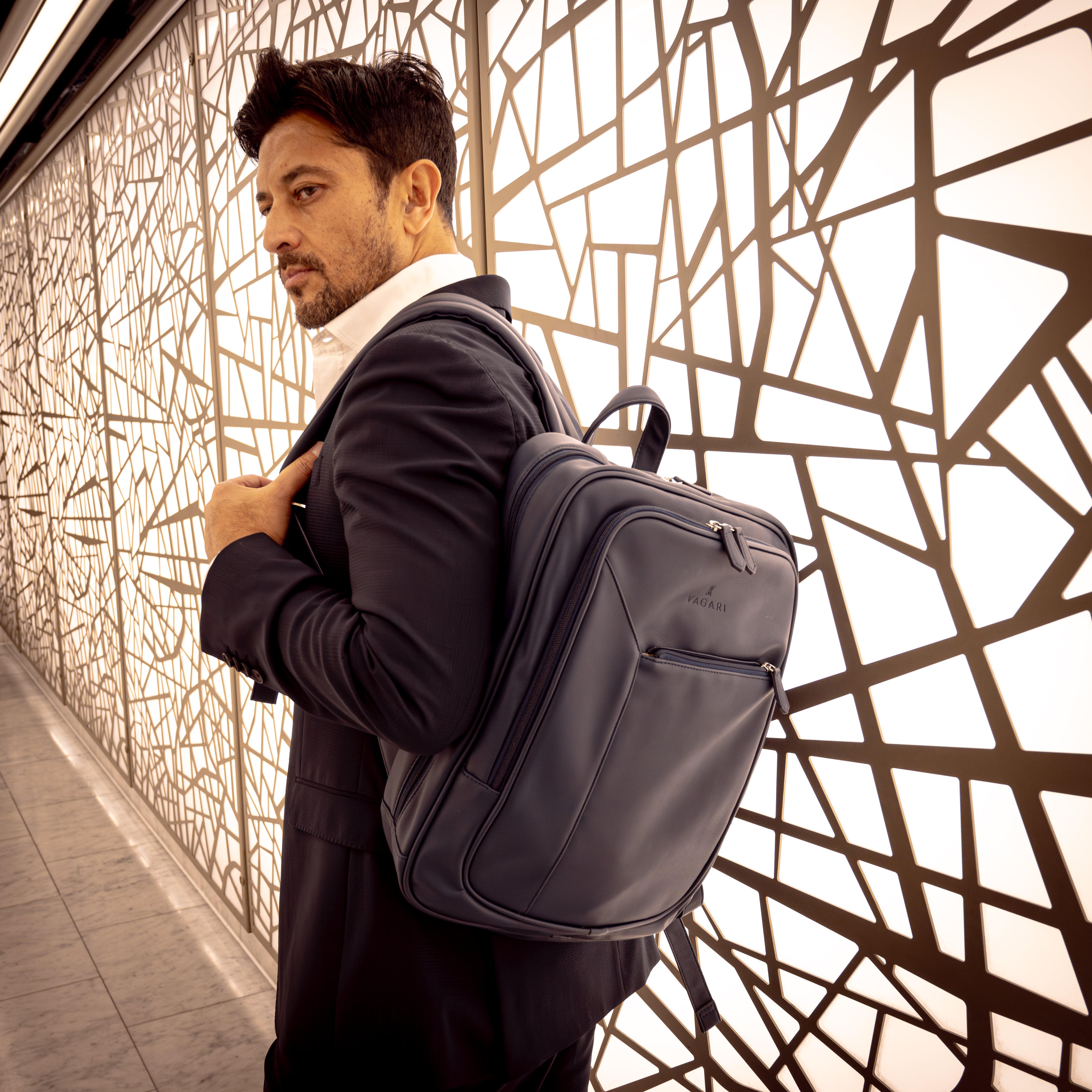 Cali Laptop Backpack - Navy
