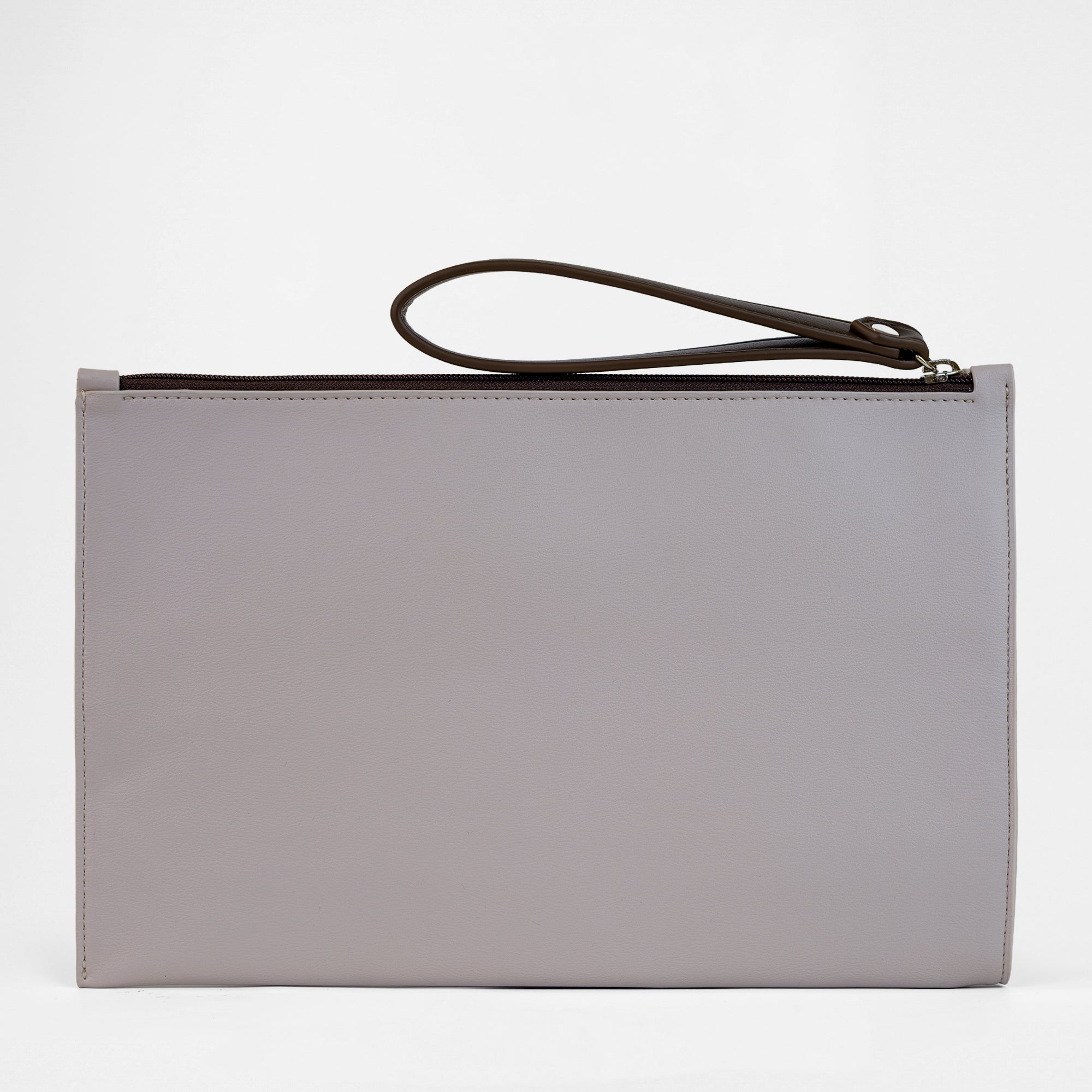 Geneva Compact Pouch - Oyster / Chocolate