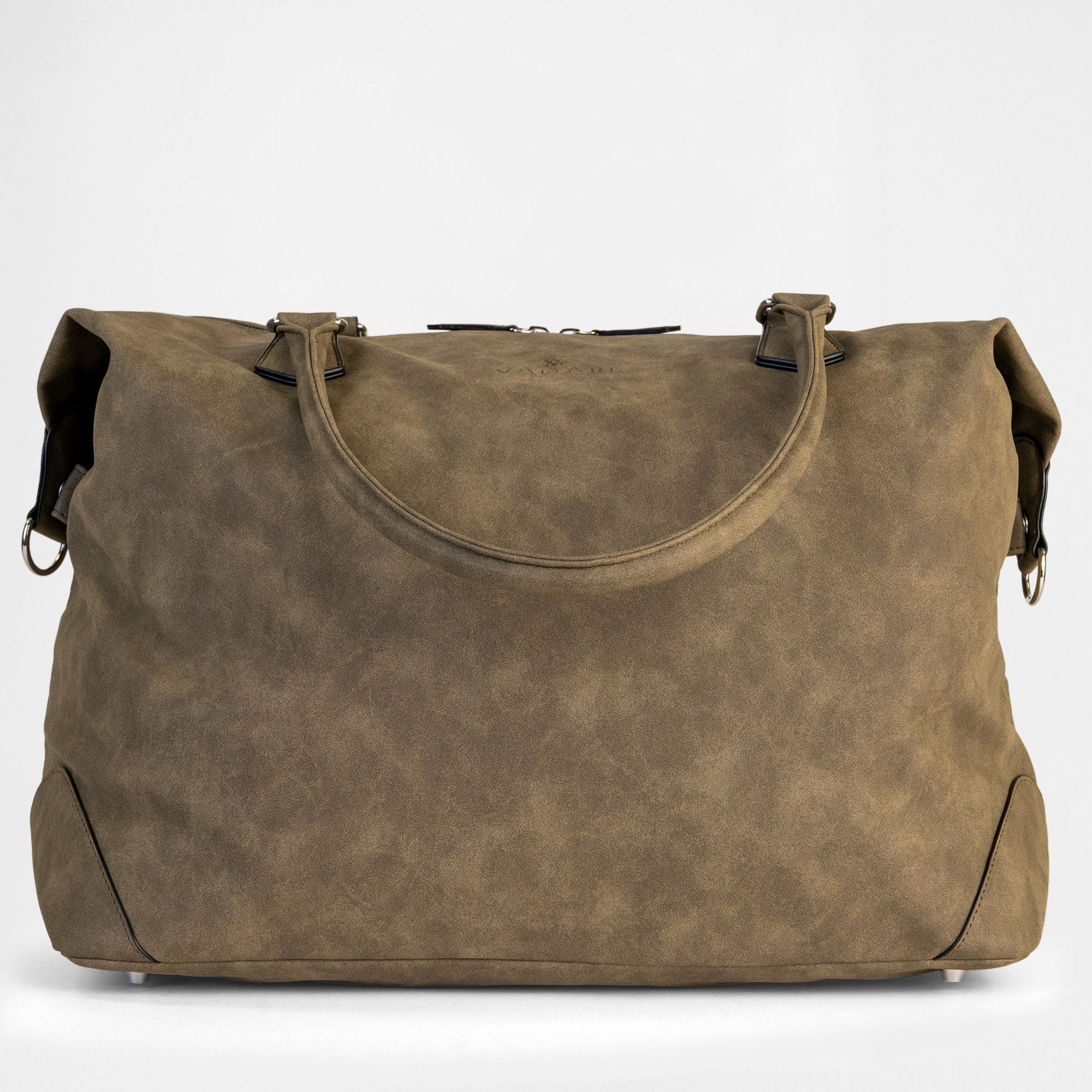 Product shot of the Lisbon Weekender in Olive Drab.