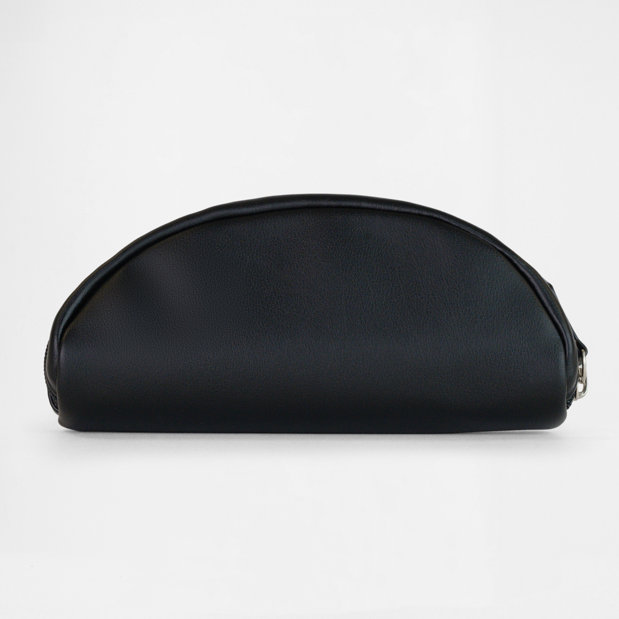 Back view of the Oslo Glasses Case in Black, vegan leather design