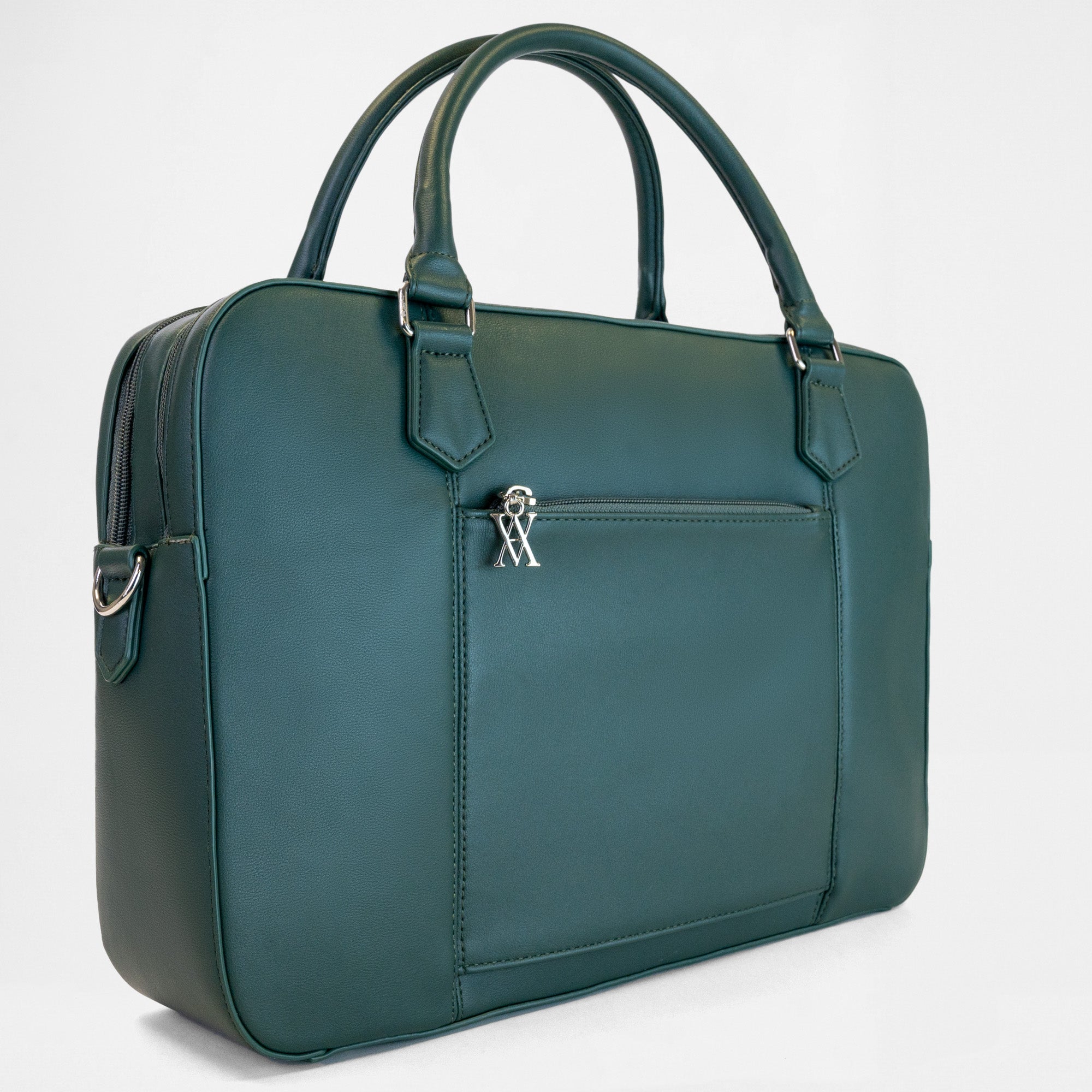 Berlin Double Laptop Bag - Racing Green