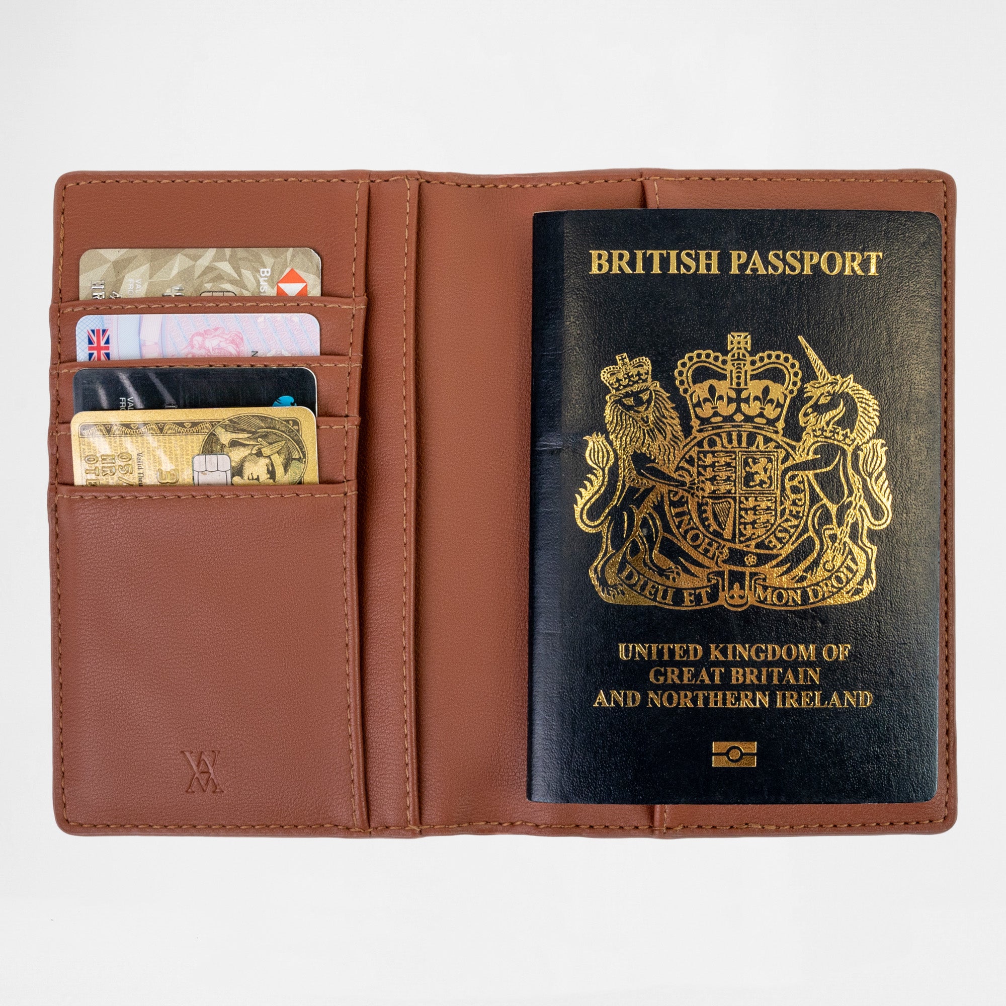 Monaco Passport Wallet (RFID Protected) - Tan