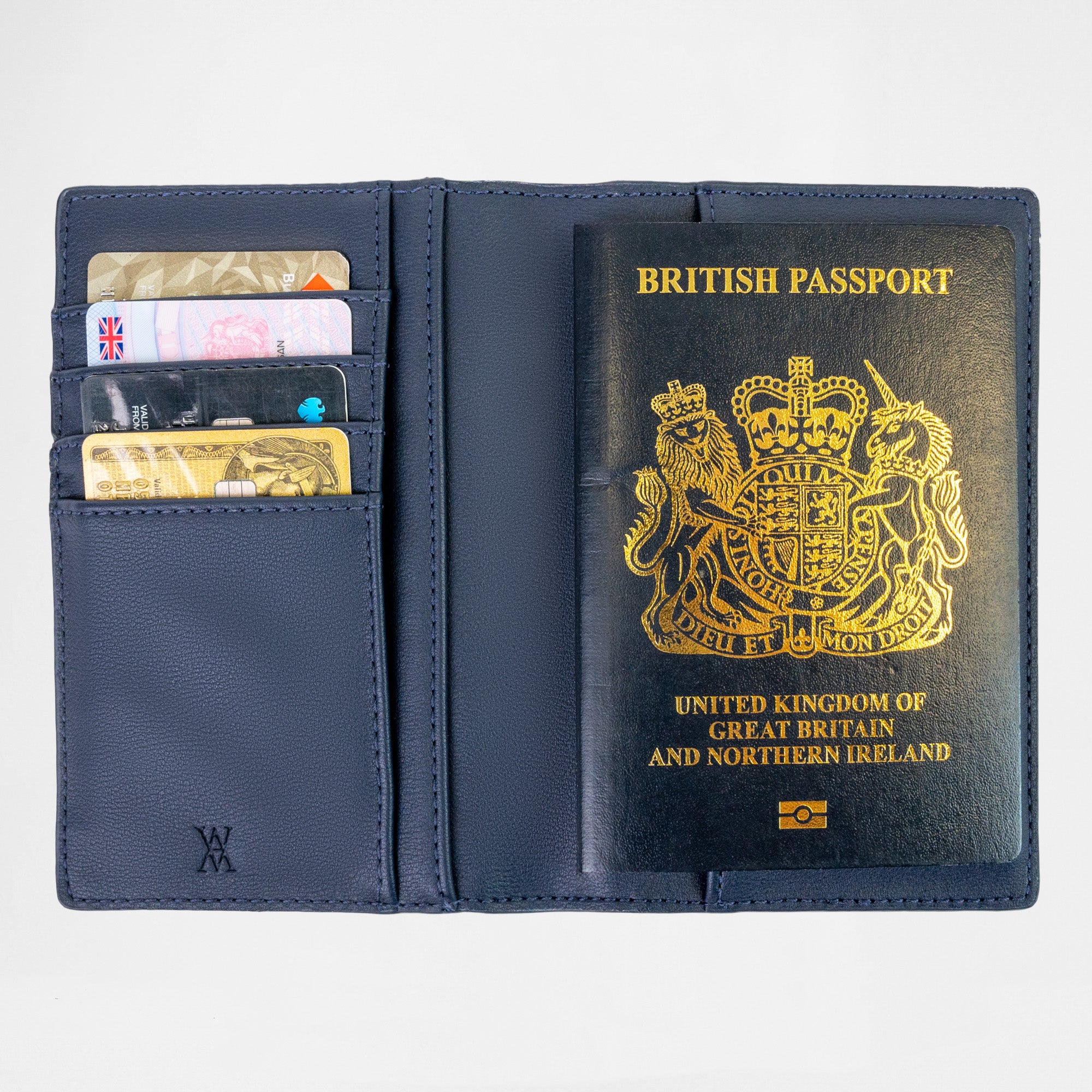 Monaco Passport Wallet (RFID Protected) - Navy