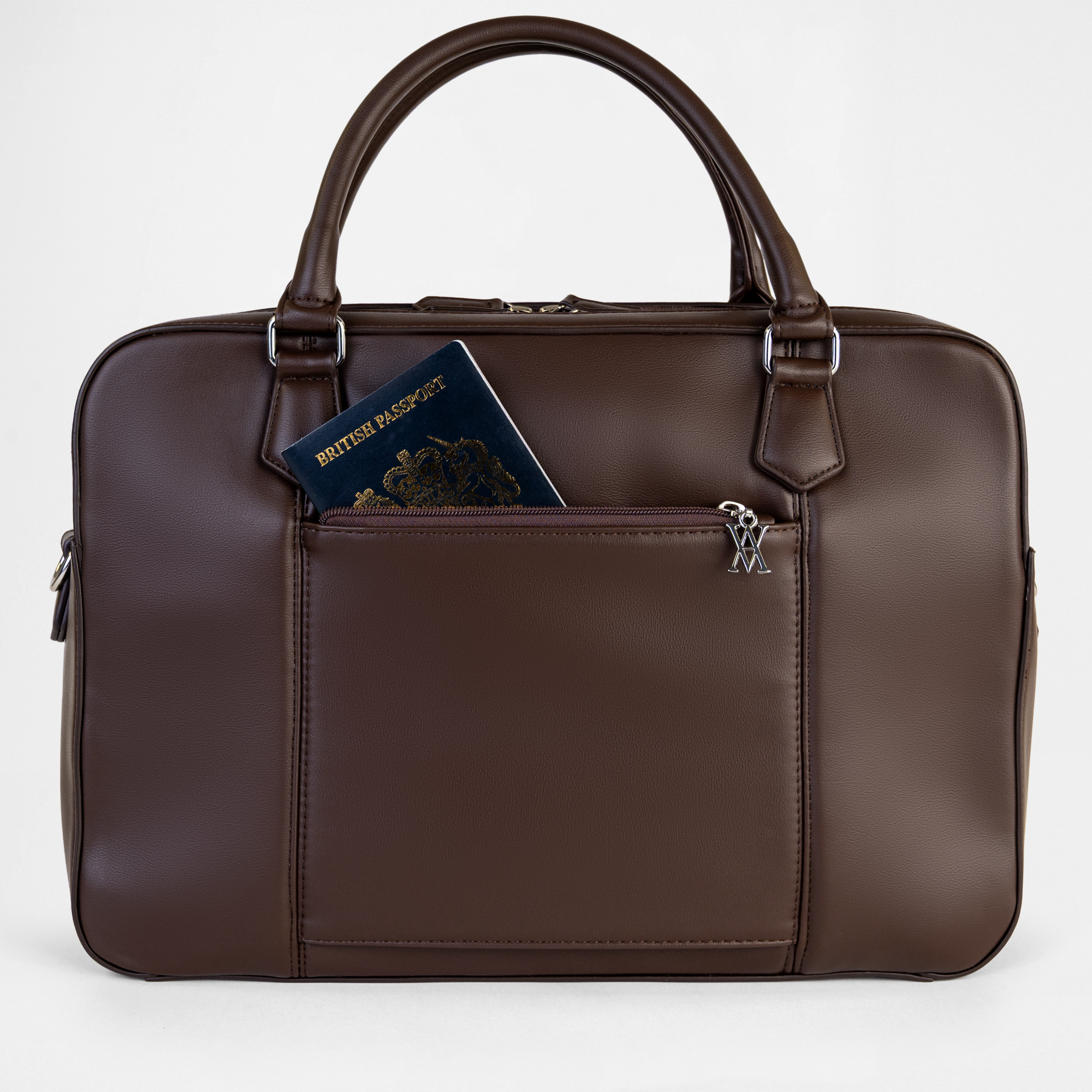 Berlin Double Laptop Bag - Chocolate