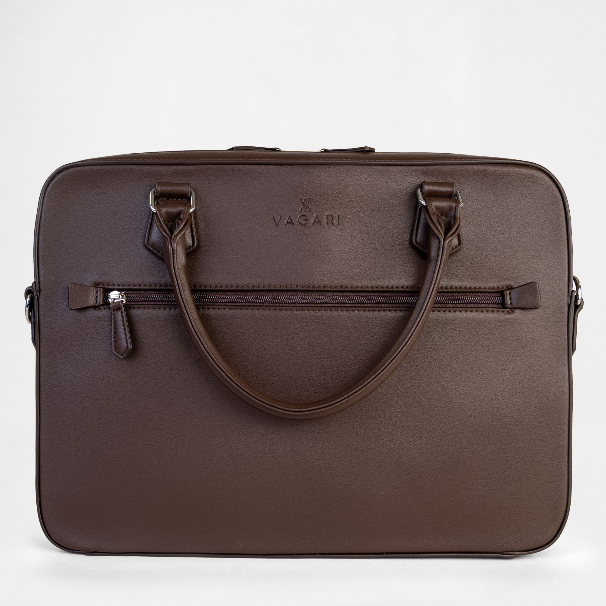 Berlin Compact Laptop Bag - Chocolate