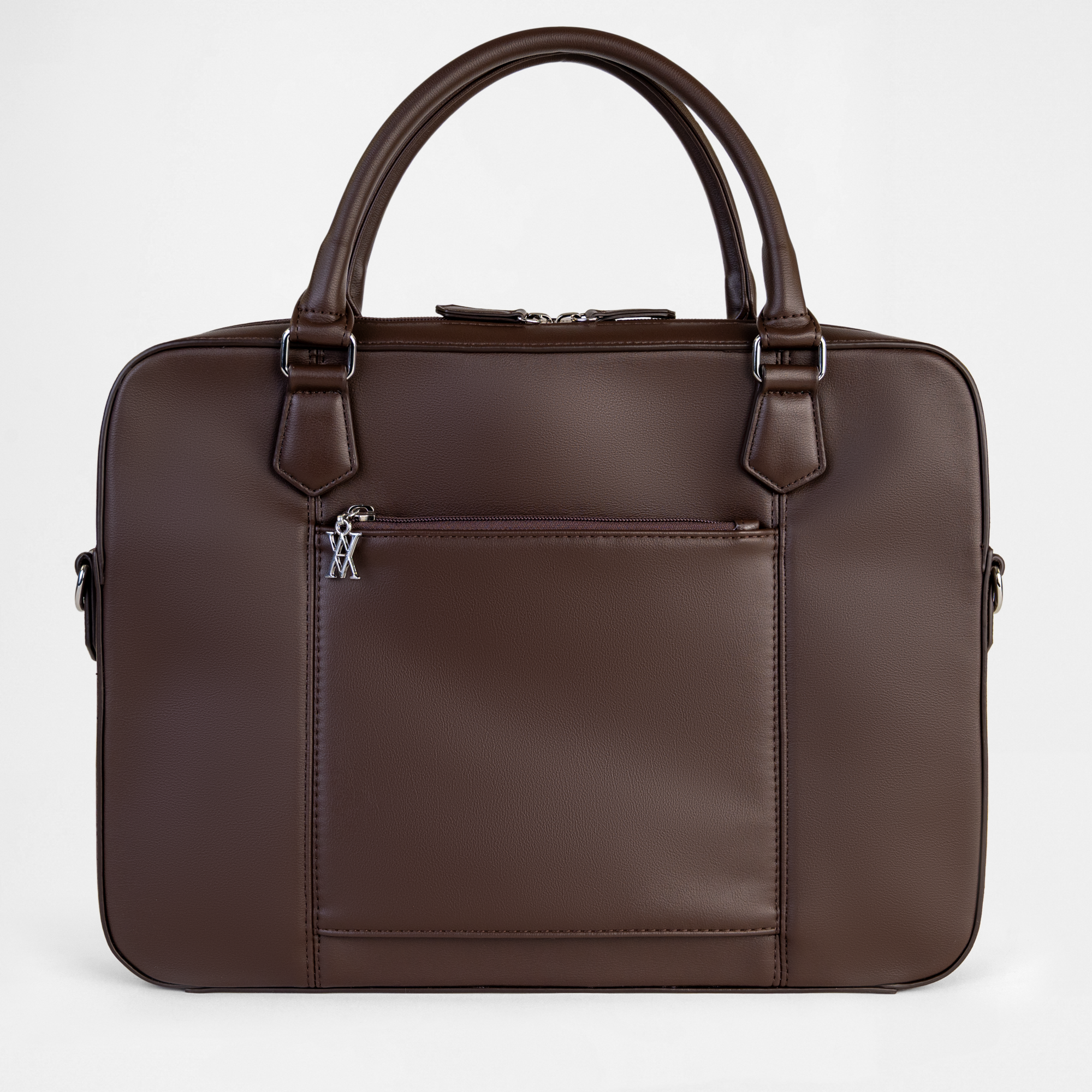 Berlin Compact Laptop Bag - Chocolate