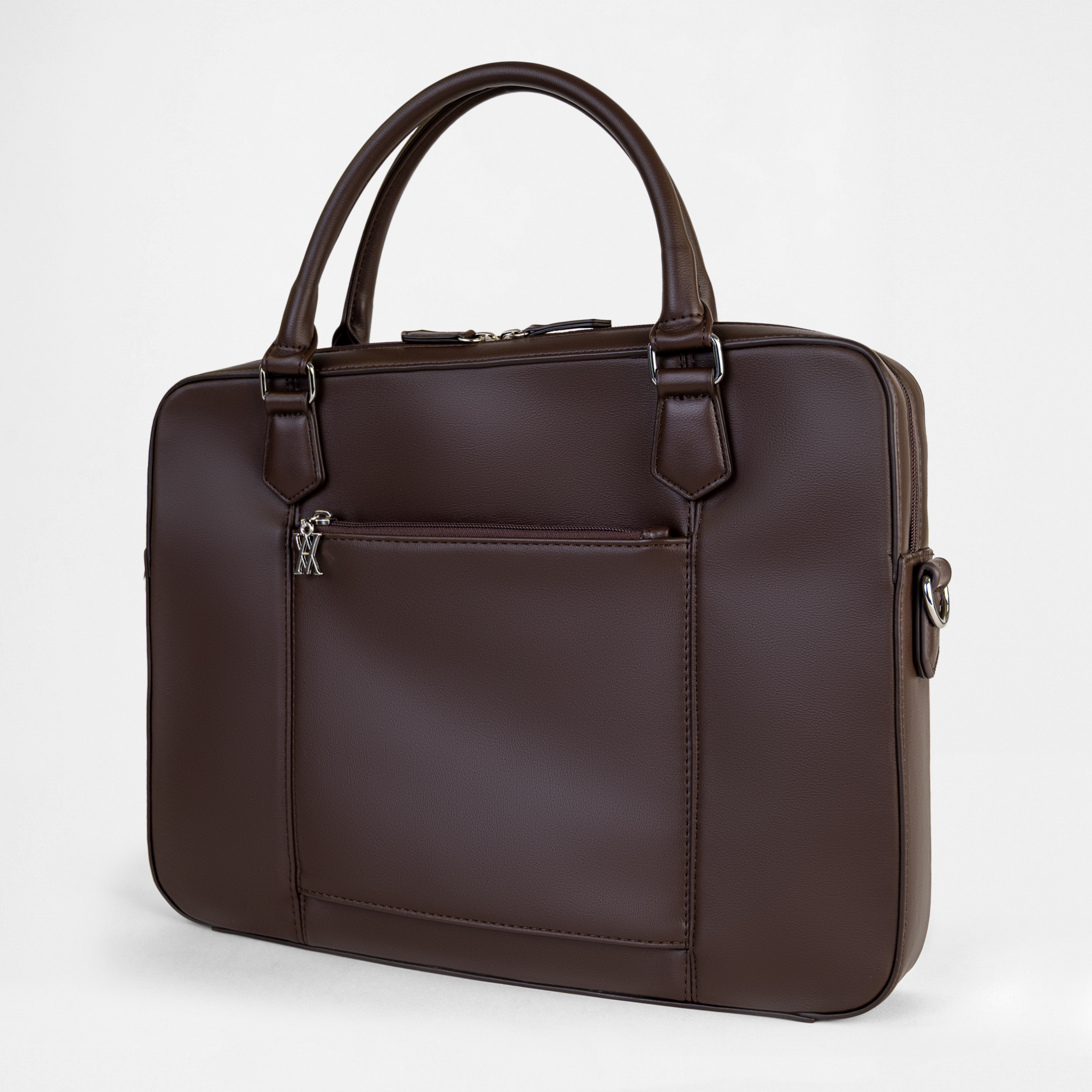 Berlin Compact Laptop Bag - Chocolate