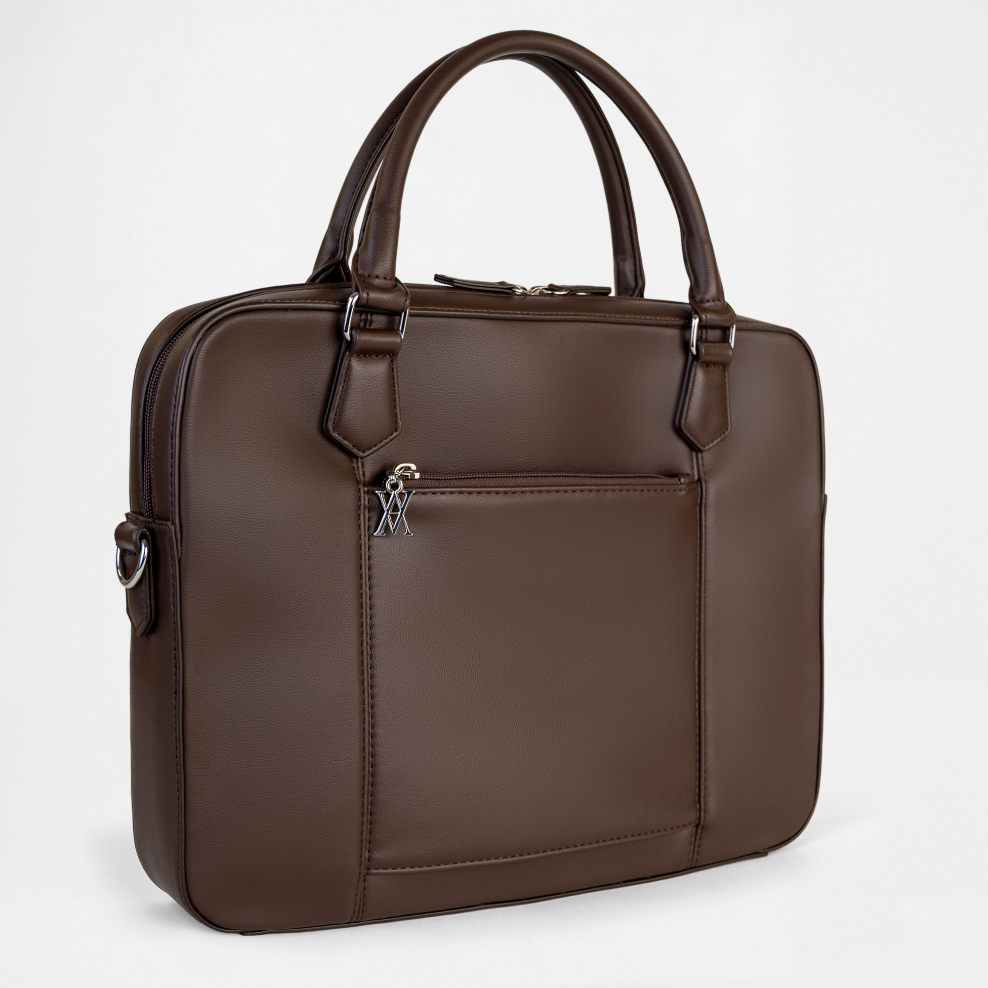 Berlin Compact Laptop Bag - Chocolate