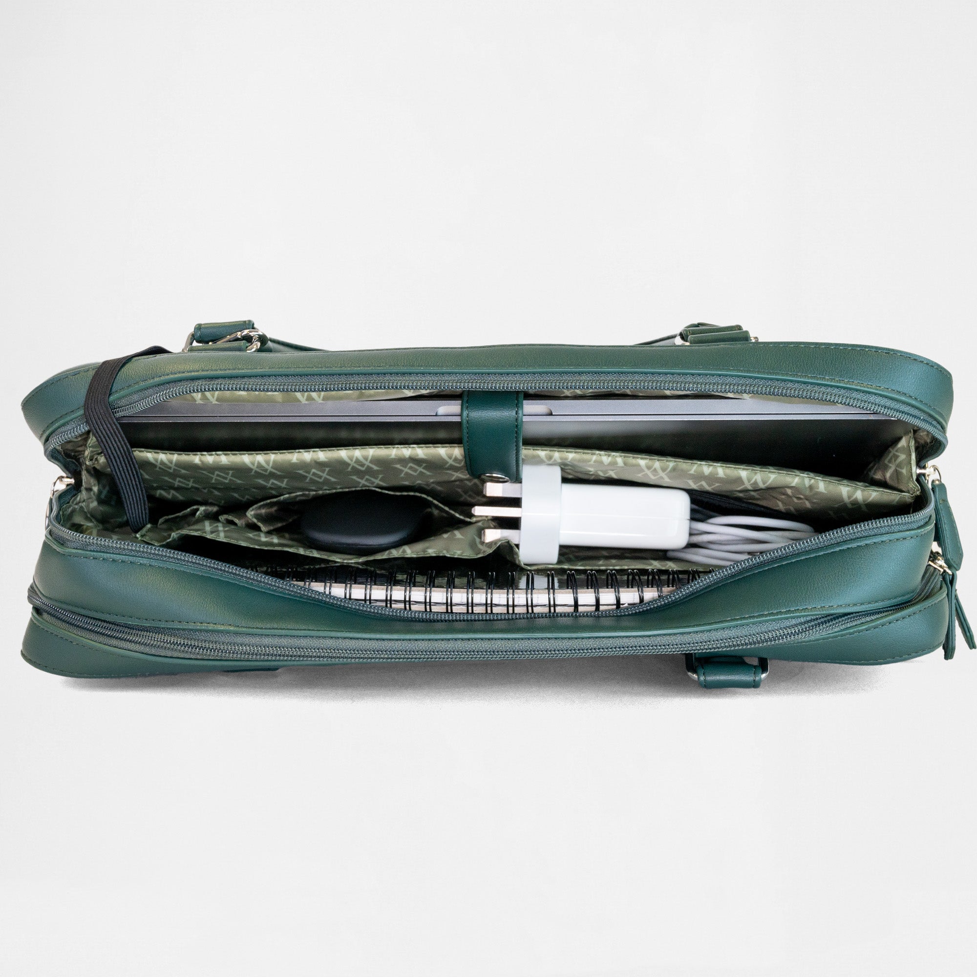 Berlin Double Laptop Bag - Racing Green