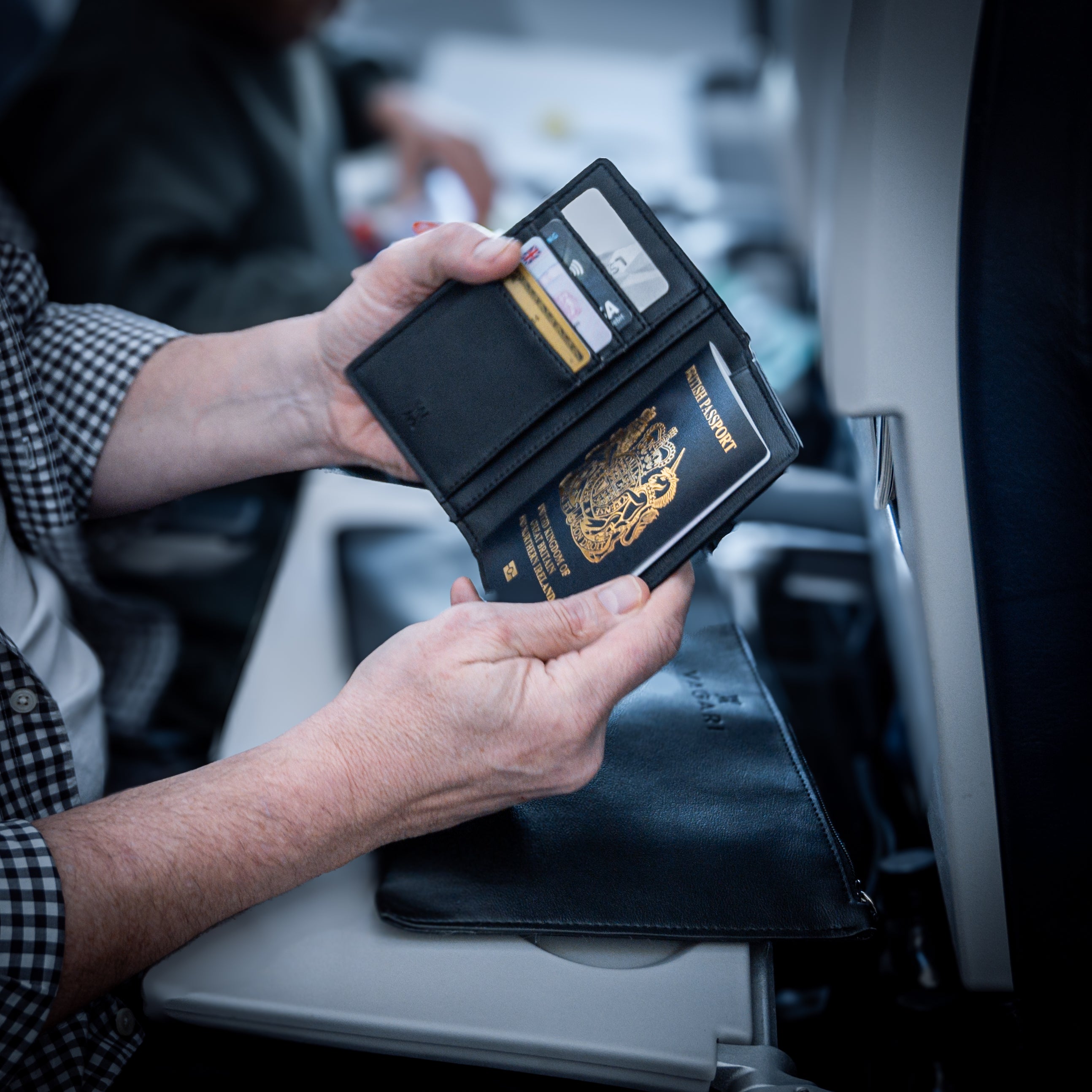 Monaco Passport Wallet (RFID Protected) - Black