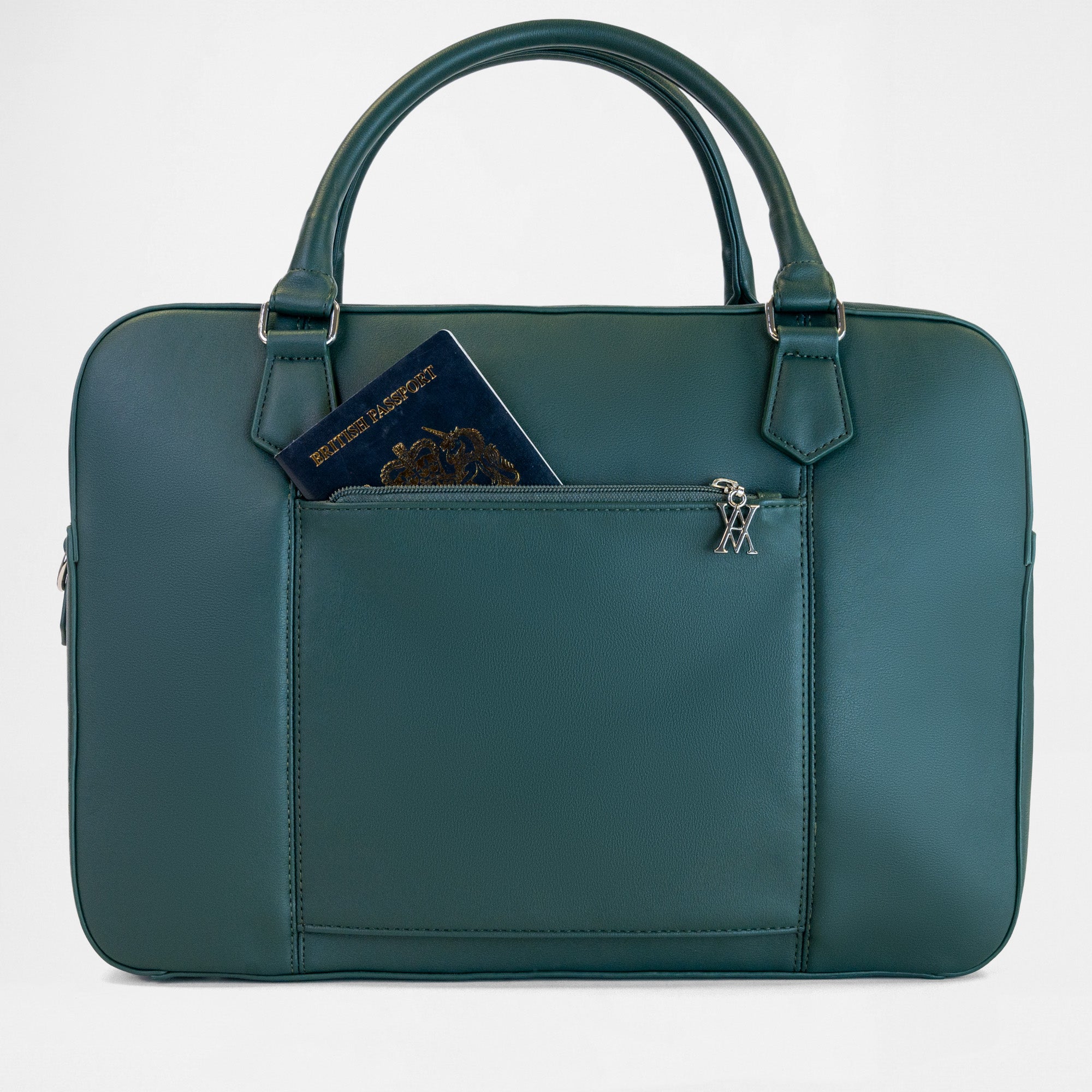 Berlin Double Laptop Bag - Racing Green