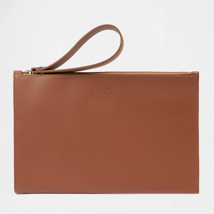 Geneva Compact Pouch - Tan - Vagari