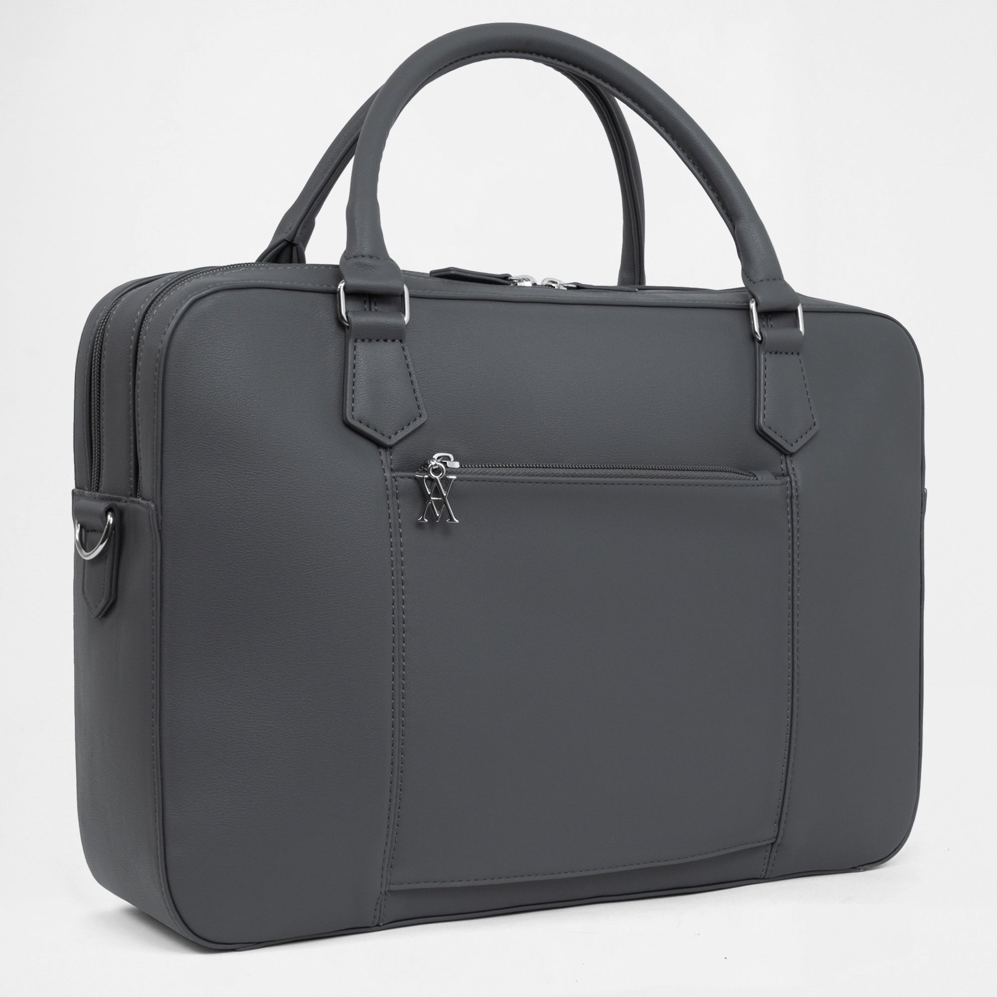 Berlin Double Laptop Bag - Graphite