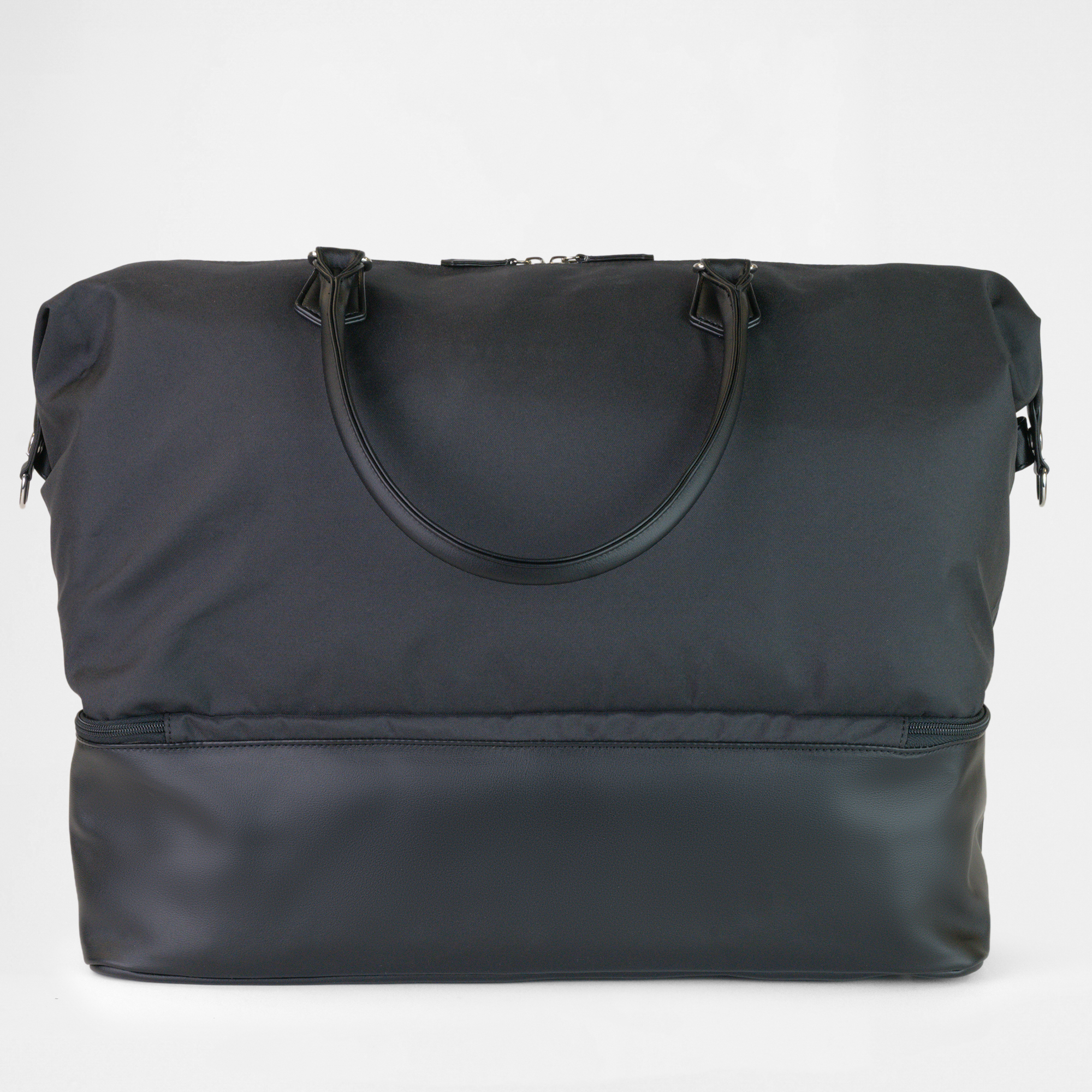 Back view of the Athens Gym Bag in Black, athletic design