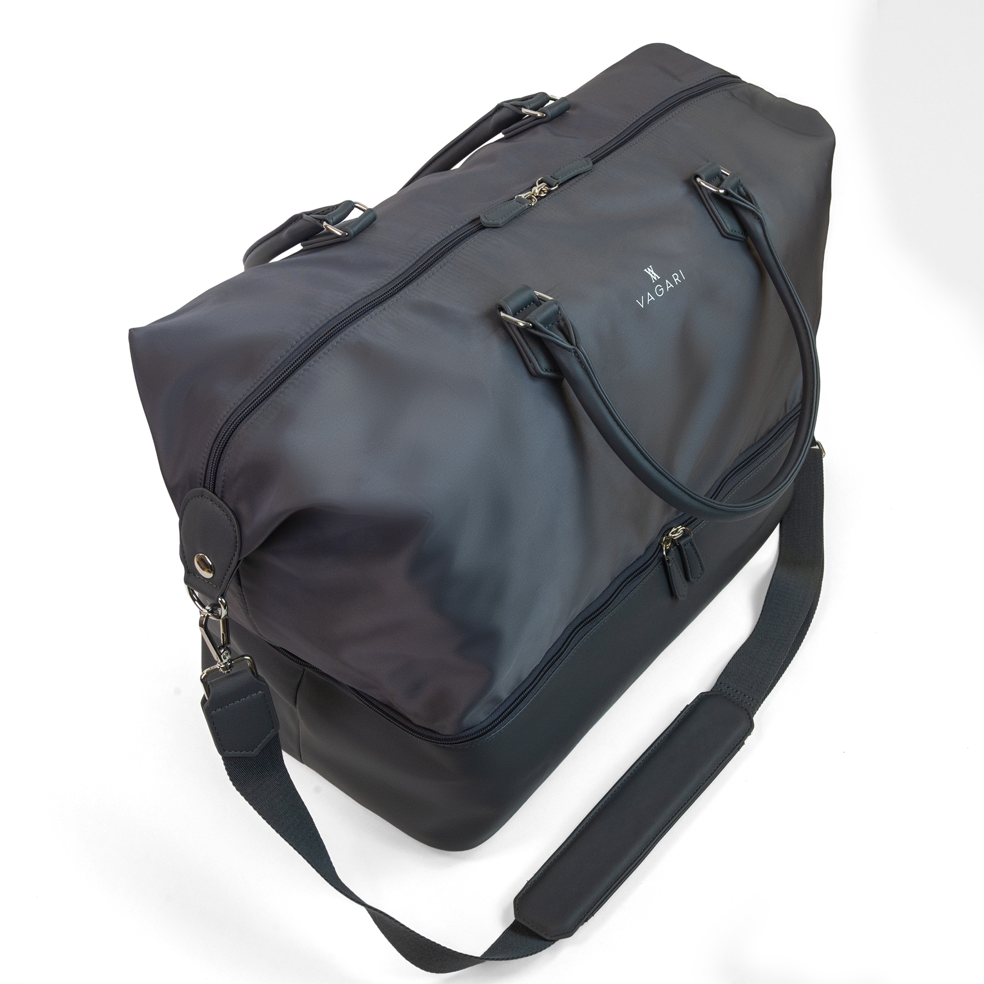 Athens Gym Bag in Graphite with detachable shoulder strap and carry handles