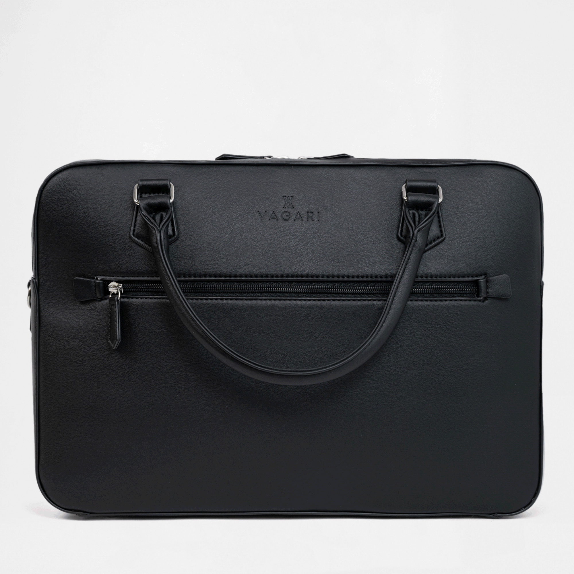 Berlin Double Laptop Bag - Black