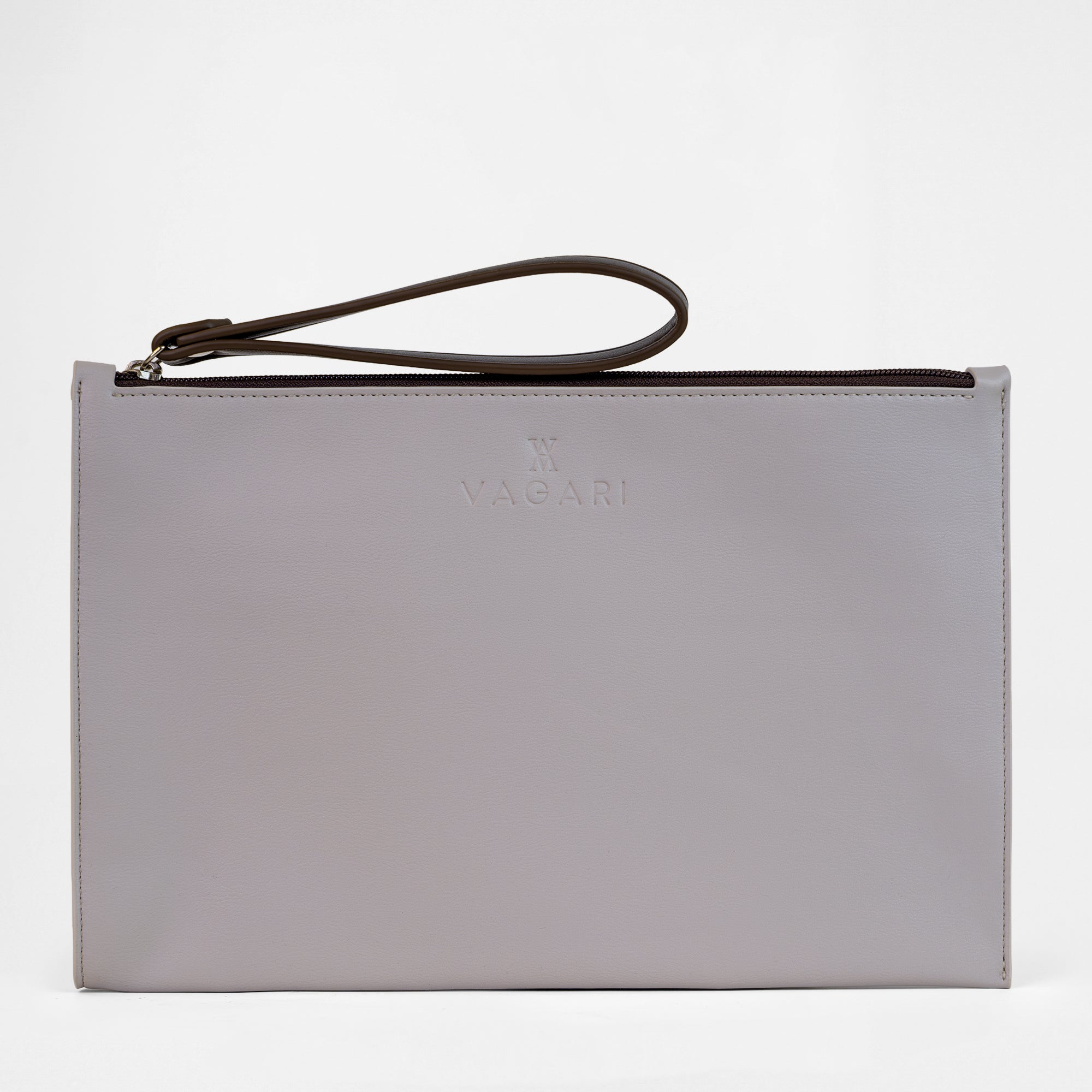 Geneva Compact Pouch - Oyster / Chocolate