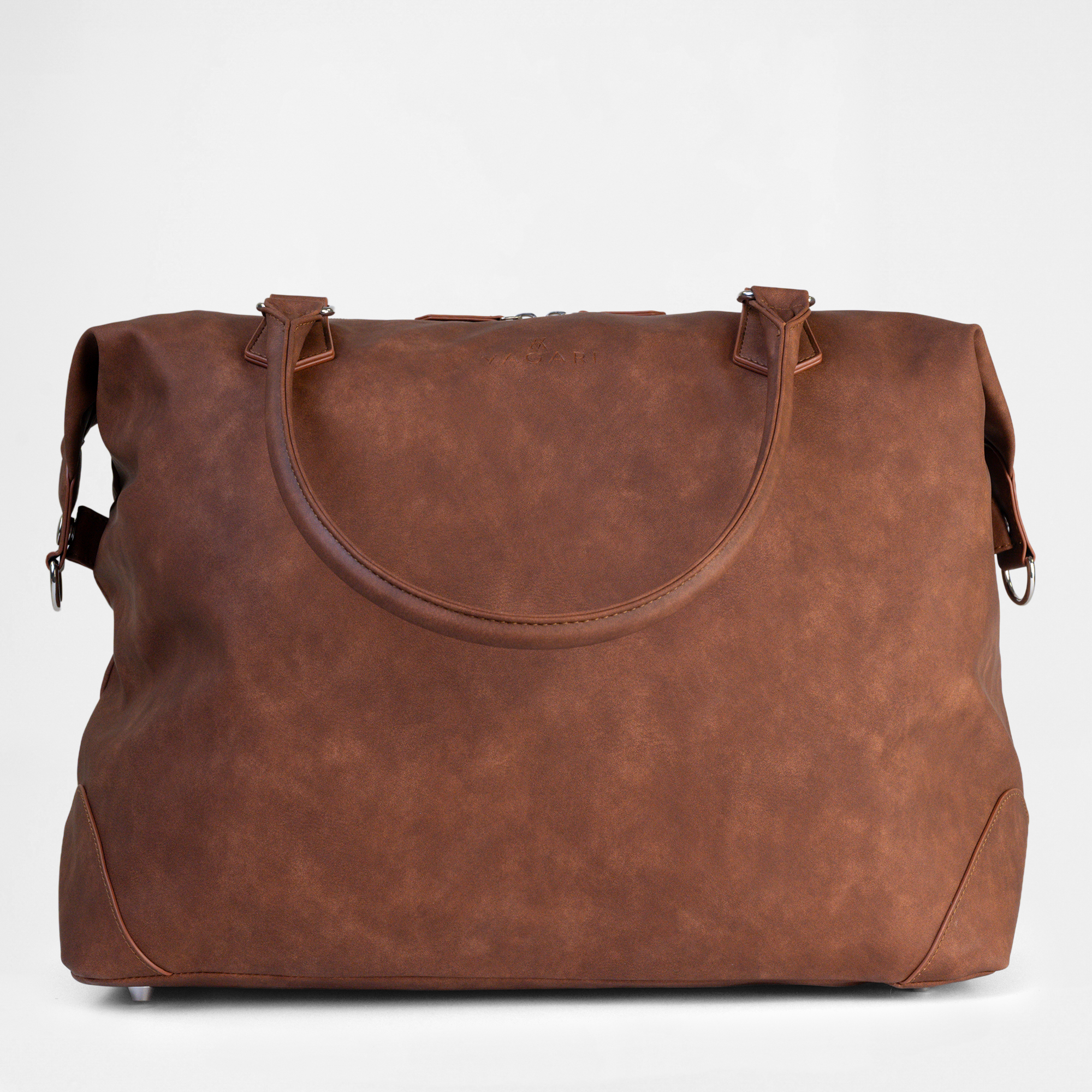 Product shot of the Lisbon Weekender in Cognac.