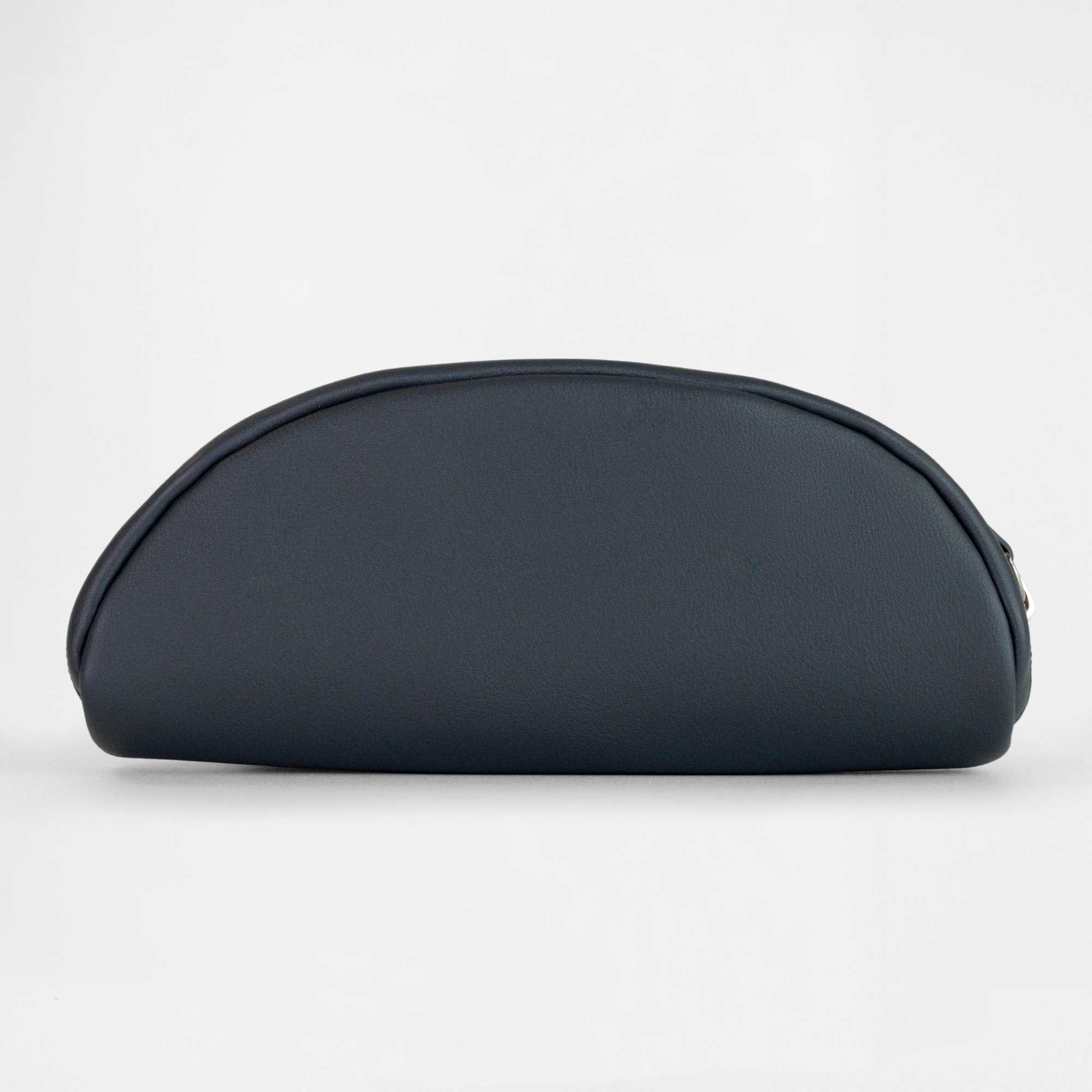 Back view of the Oslo Glasses Case in Graphite, vegan leather design