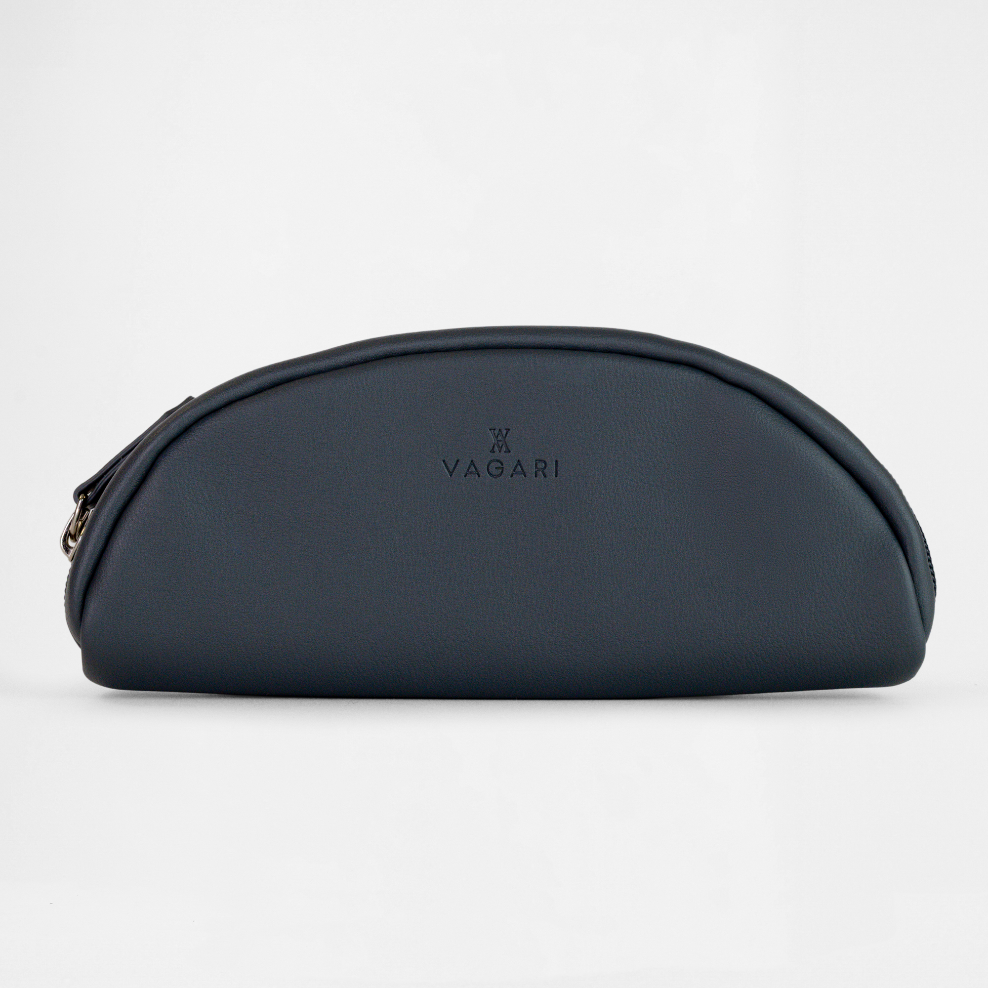 Front view of the Oslo Glasses Case in Graphite by Vagari
