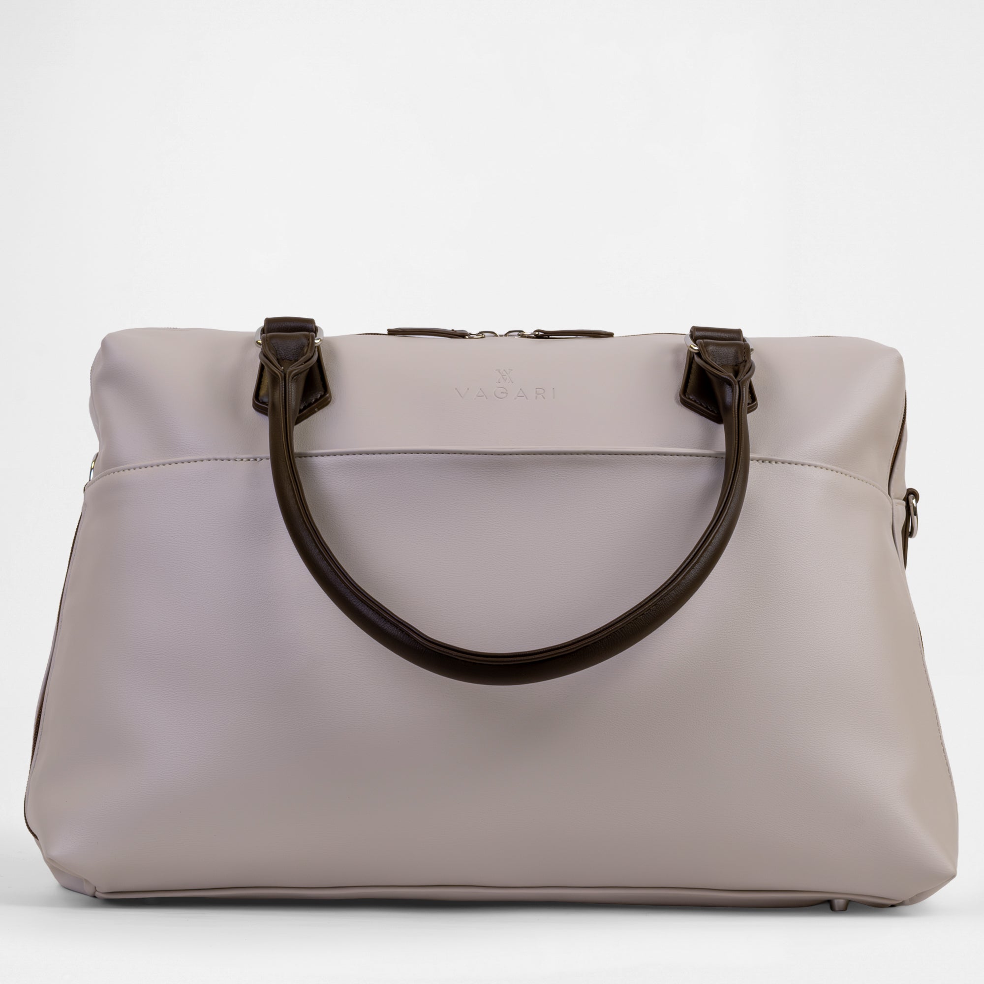 Vienna Travel Laptop Bag - Oyster / Chocolate